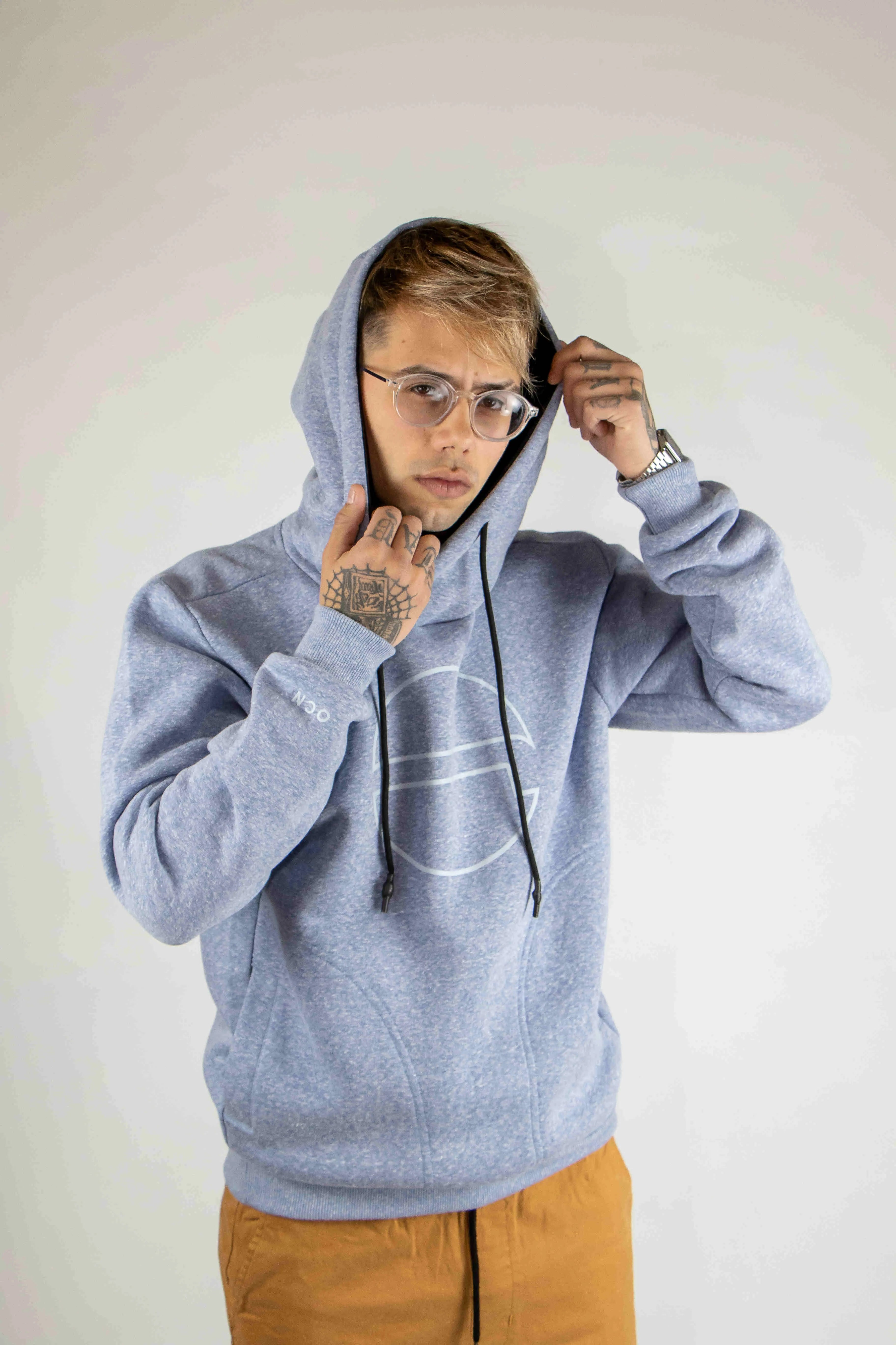 OCN H Kang Blue Hoodie for Men & Women - Cozy Winter Pullover Sweatshirt - Perfect for Casual Wear, Outdoor Activities & Cold Weather