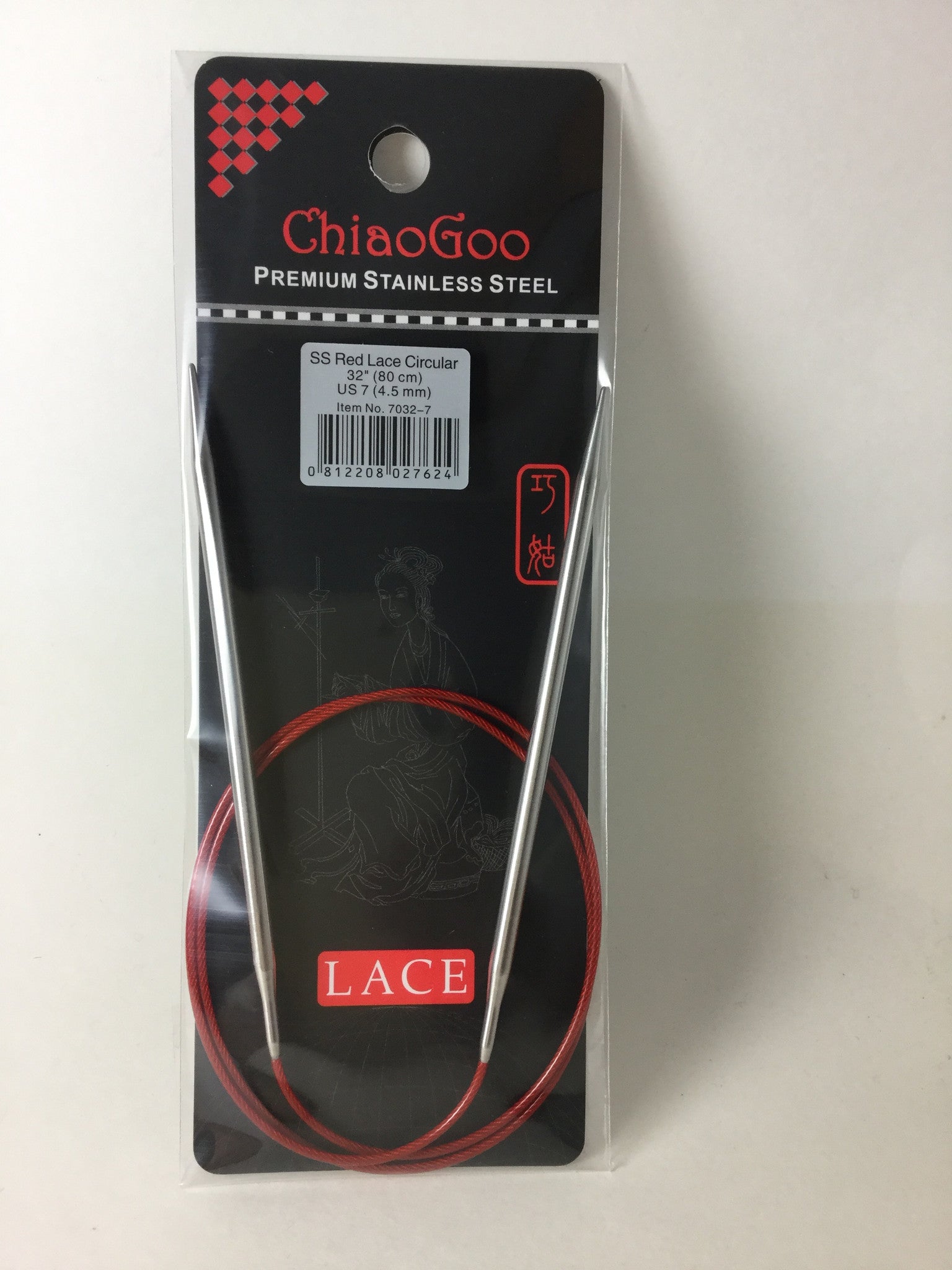 ChiaoGoo 32-Inch Circular Knitting Needles with Lace Tips - Perfect for Socks, Shawls, and Lace Knitting Projects | High-Quality Knitting Needles for Crafters