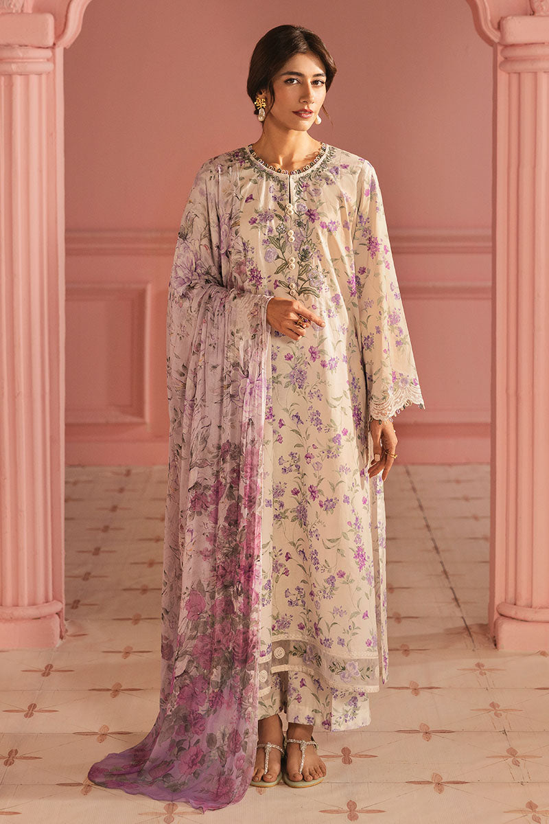 LILAC BLOOM 3-Piece Women's Ethnic Outfit Set (Shirt, Pants & Dupatta) - Elegant Traditional Wear for Weddings, Parties & Festive Occasions