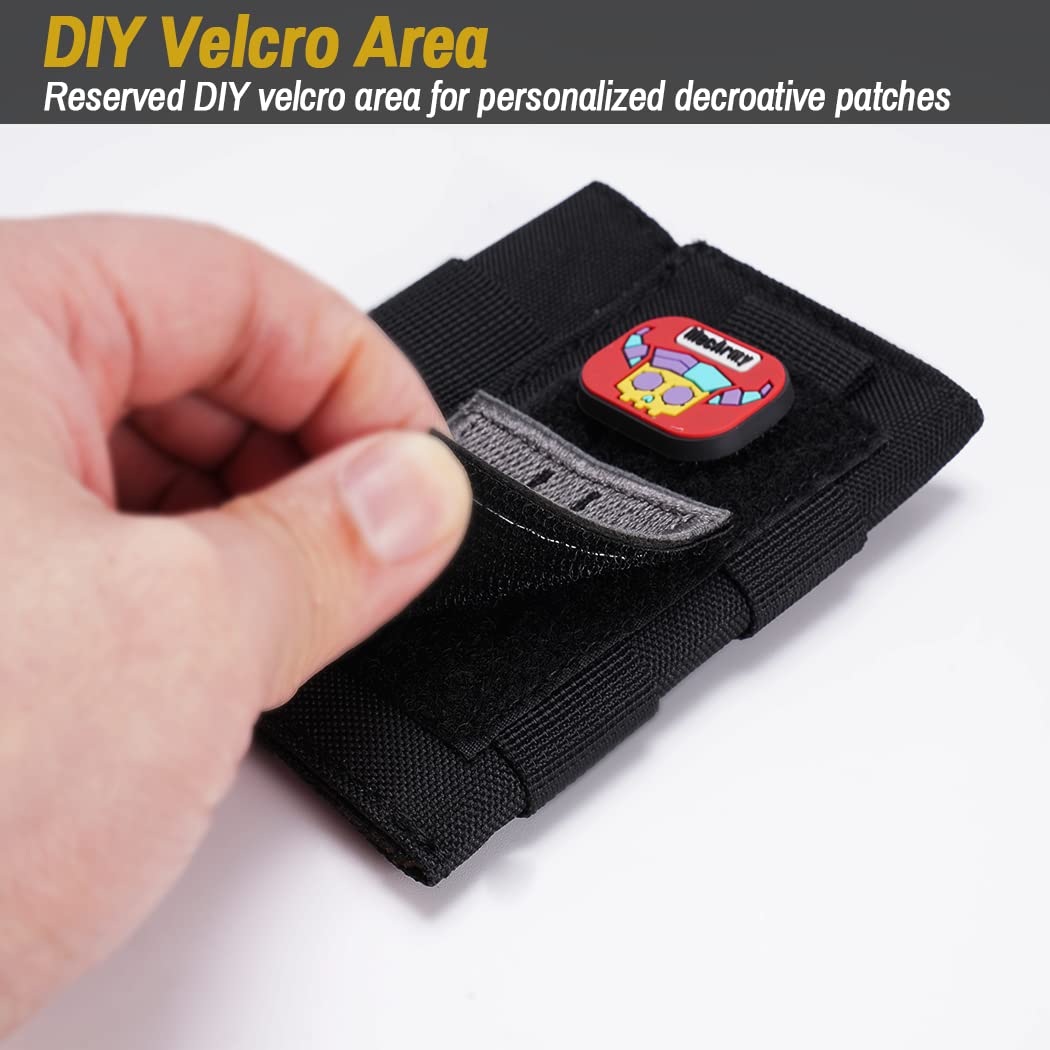 VIPERADE VE9 EDC Pocket Organizer - Tactical Multitool Sheath with 3 Slip Pockets & Patch Area for DIY | Compact Everyday Carry Pouch for Men's Outdoor Activities, Hiking, Camping & Daily Essentials