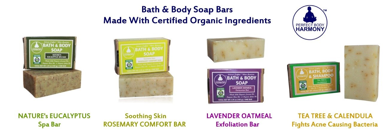 Certified Organic Lavender Oatmeal Exfoliating Bar Soap - 3.75oz Natural Bath & Body Cleanser with Thick Lather, No Sulfates or Parabens - Perfect for Sensitive Skin & Relaxing Aromatherapy Showers