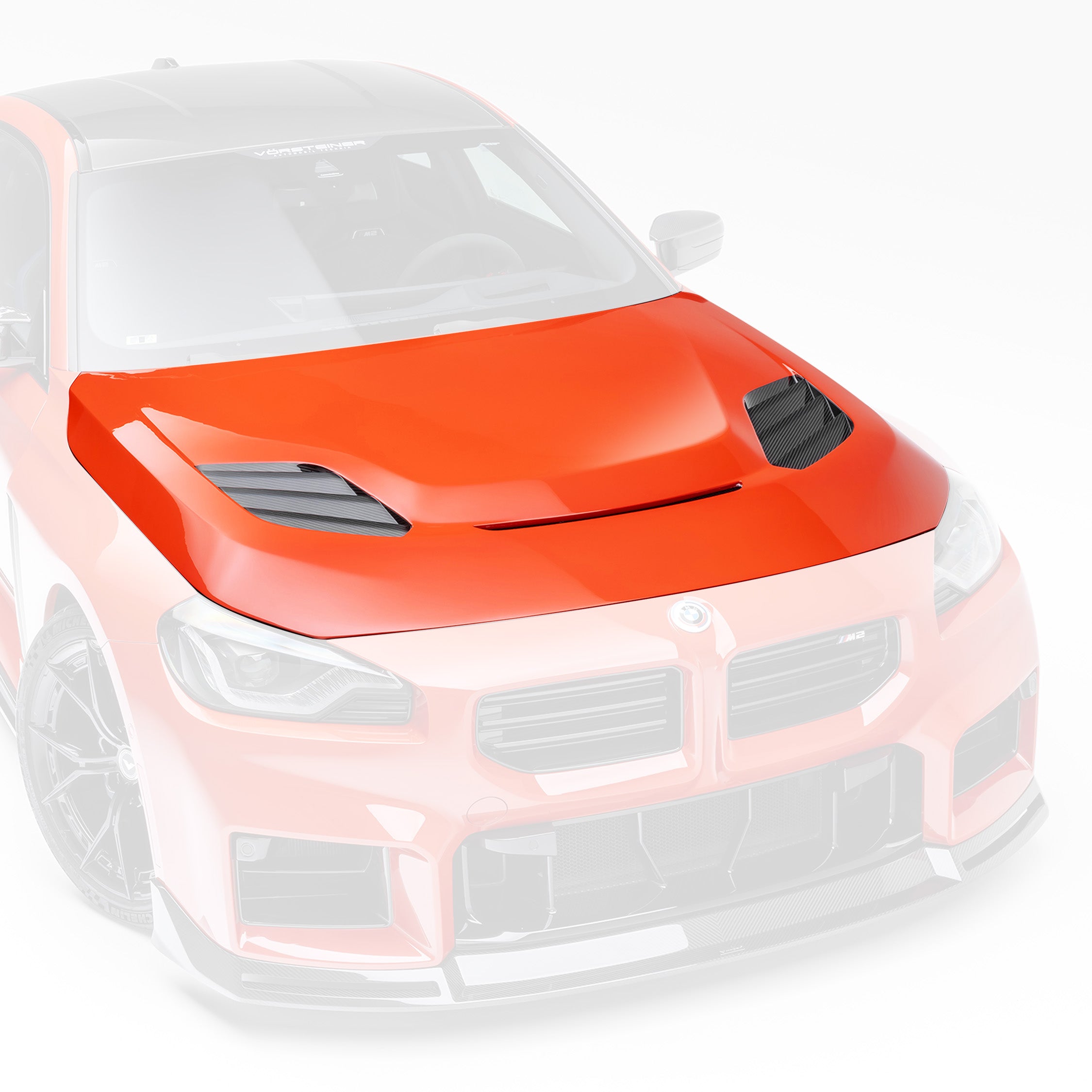 BMW G8X M2 VRS Aero Hood - Carbon Fiber PP 2x2 Glossy V Style™ - Lightweight Performance Upgrade for Track & Street Racing