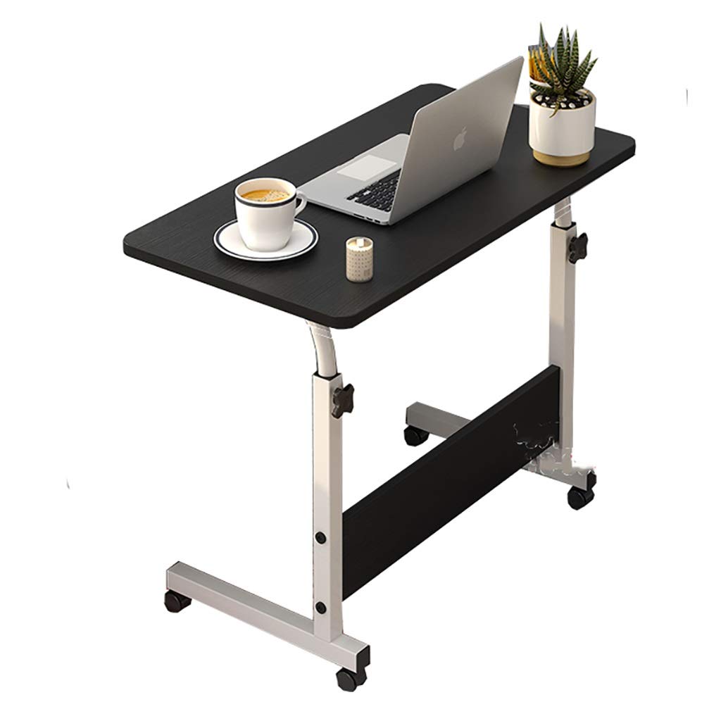 Adjustable Folding Lift Computer Desk with Wheels - Study Desk, Small Workstation, Coffee Table, Bedside Table - 5 Colors for Dorm, Bedroom & Home Office (Color B) - Perfect for Small Spaces, Remote Work & Multi-Purpose Use
