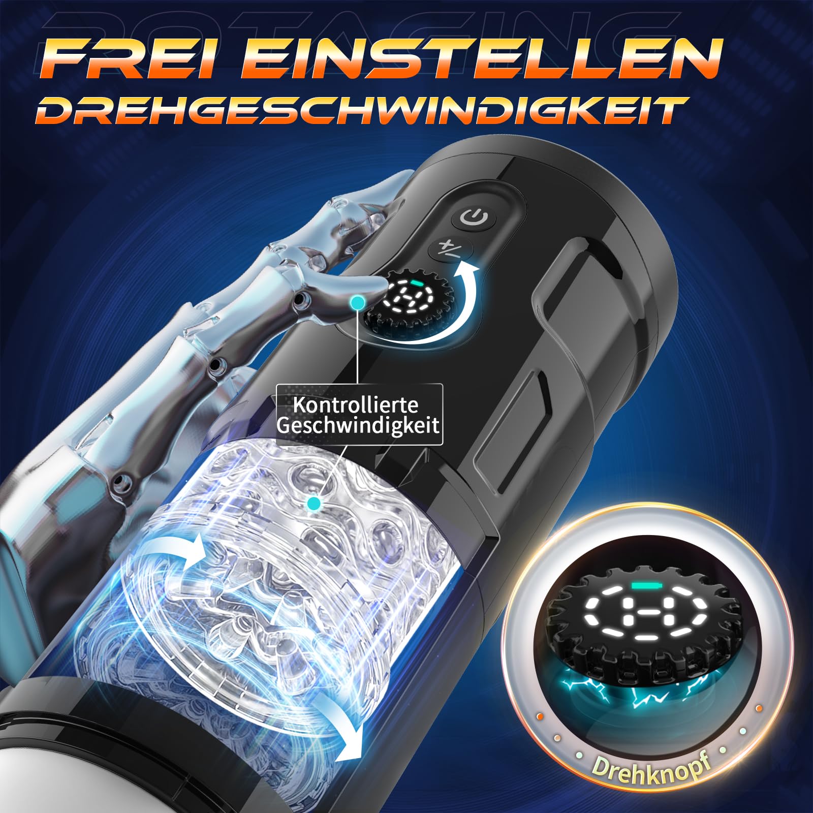 **5-Speed Telescopic & Rotating Male Masturbator - Silicone Vagina Sex Toy for Men with 5 Vibration Modes | Perfect for Solo Play, Couples & Discreet Pleasure**
