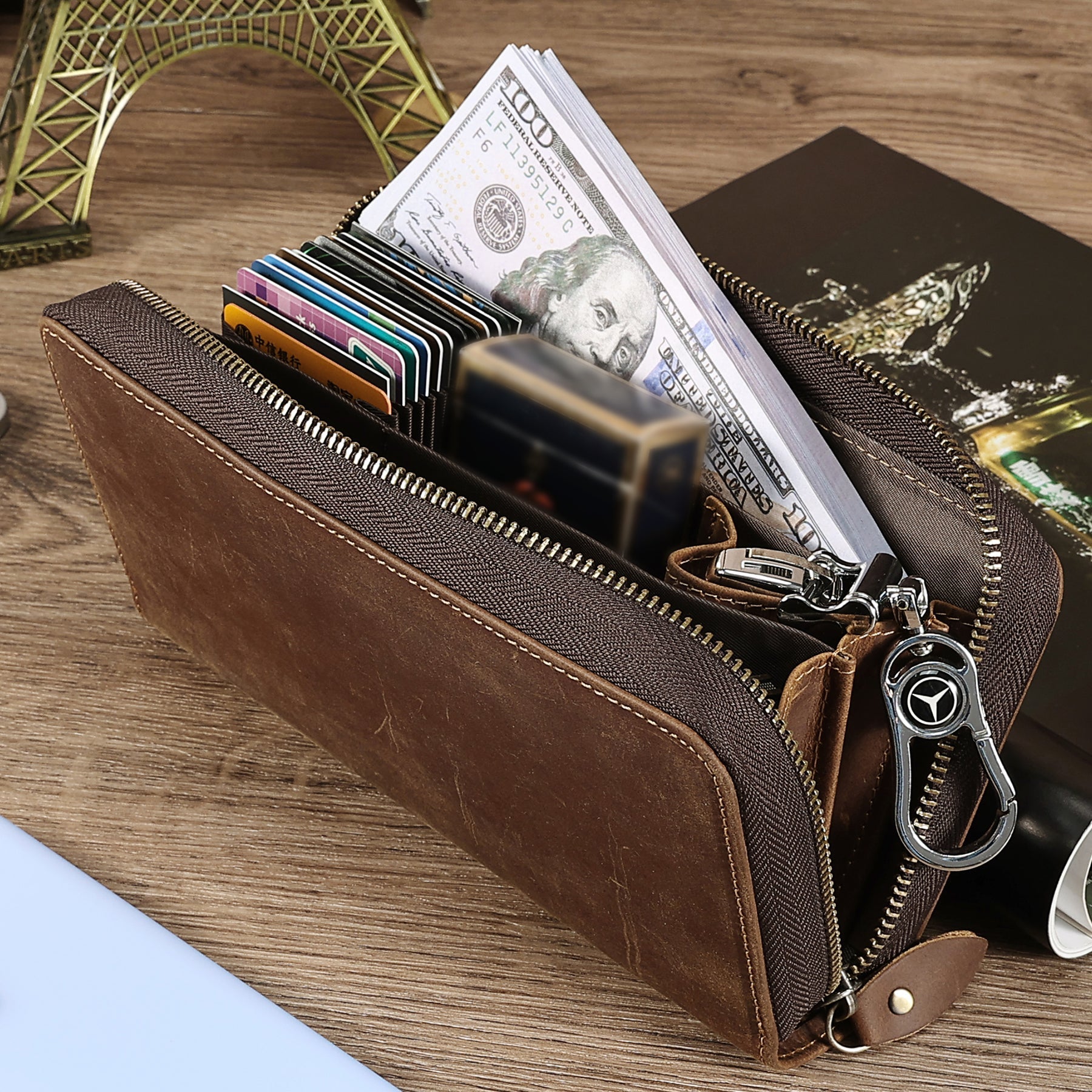 Men's RFID Blocking Slim Wallet - Secure & Compact Leather Card Holder for Credit Cards & Cash - Perfect for Travel, Business & Everyday Use