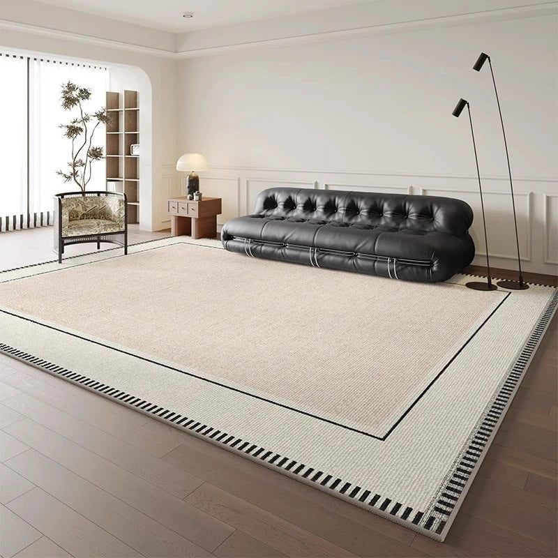 Modern Velvet Geometric Area Rug - Waterproof & Spillproof - Perfect for Living Room, Bedroom, Dining Room & High Traffic Areas