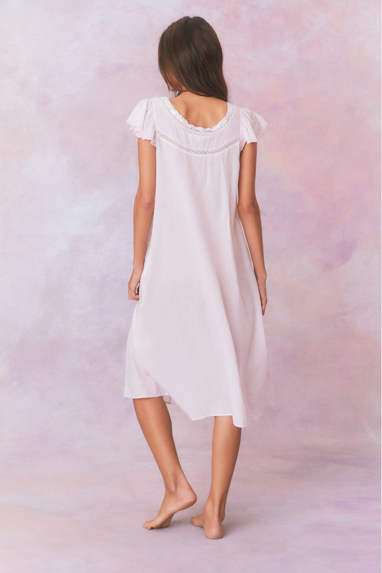 Victorian Cotton Nightgown for Women - Soft Long Sleeve Sleepwear - Elegant Lace Trim Nightgown - Perfect for Sleeping, Lounging & Bridal Shower Gifts