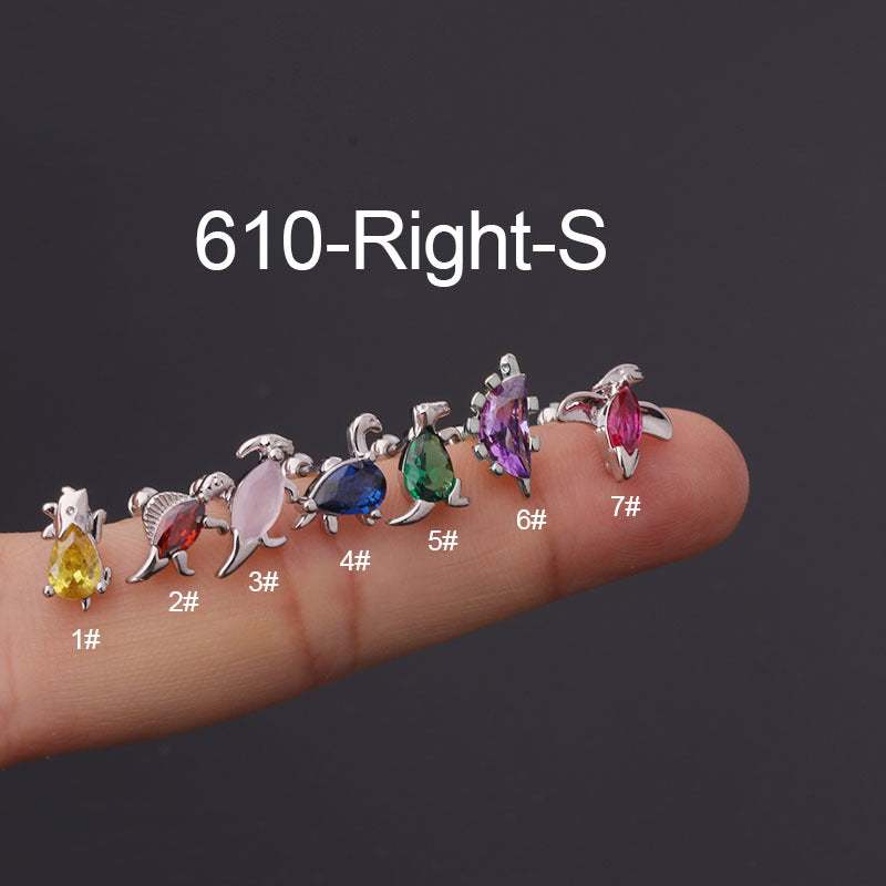 20G Cartilage Tiny Stud Earrings - Flat Back Helix Earrings for Women | HSPJ610 | Perfect for Daily Wear, Piercing Healing & Fashion Accessories