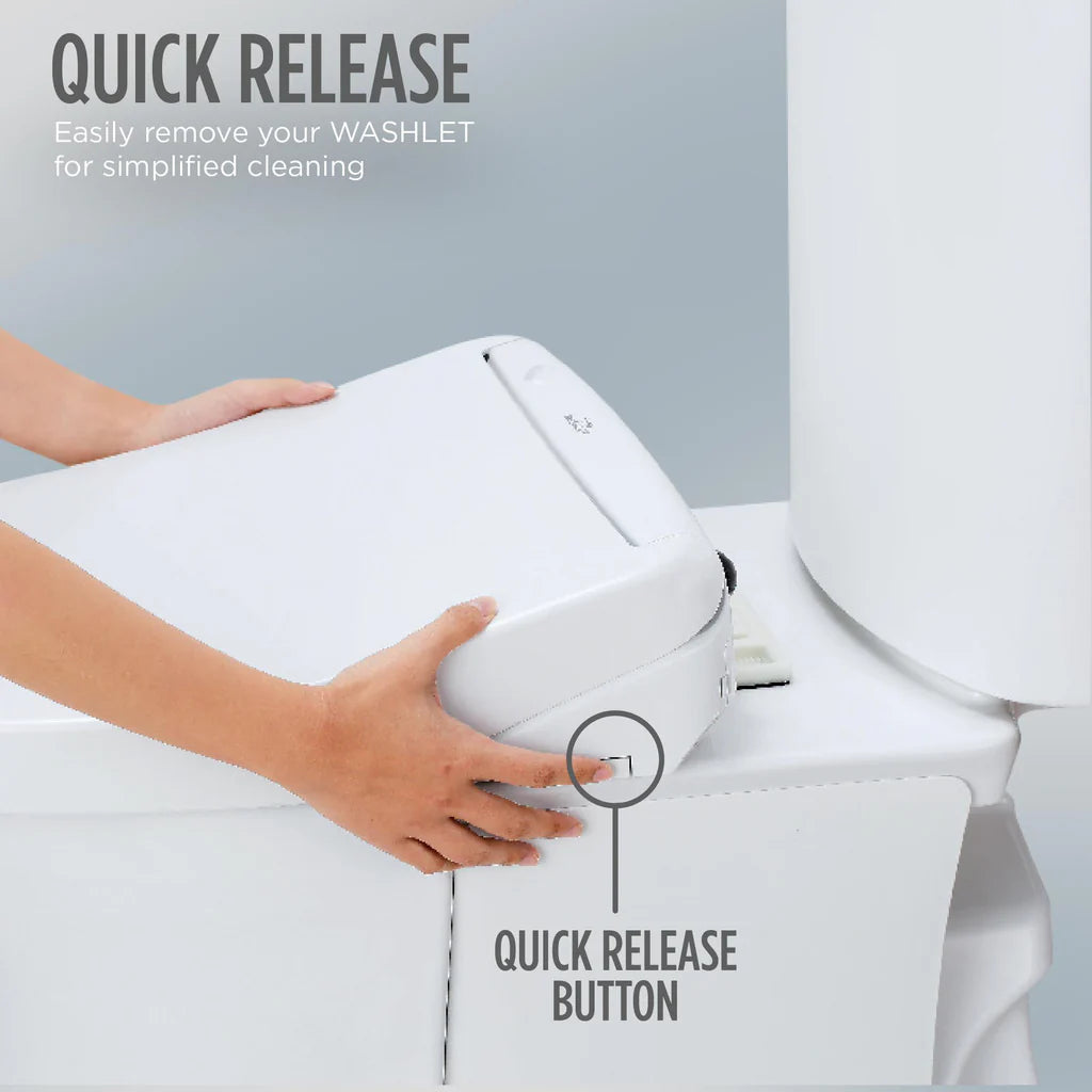 TOTO S7 WASHLET® Electronic Bidet Toilet Seat with EWATER+ Technology - Self-Cleaning Nozzle & Bowl, Modern Elongated Cotton White Design for Ultimate Hygiene | Perfect for Luxury Bathrooms, Smart Homes & ADA Compliant Spaces
