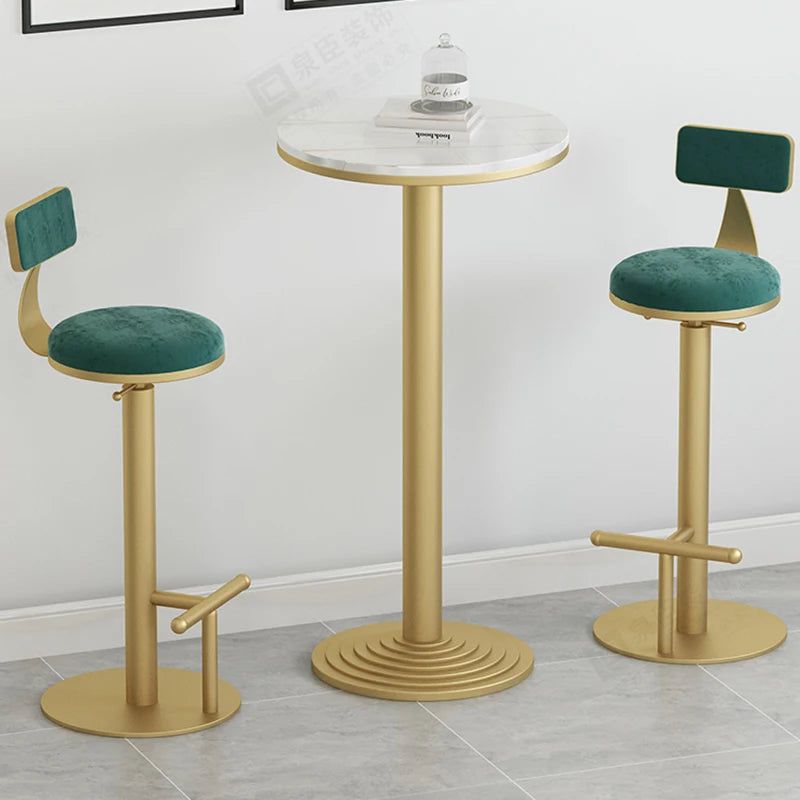 Velvet Bar Stool Chair - 24
