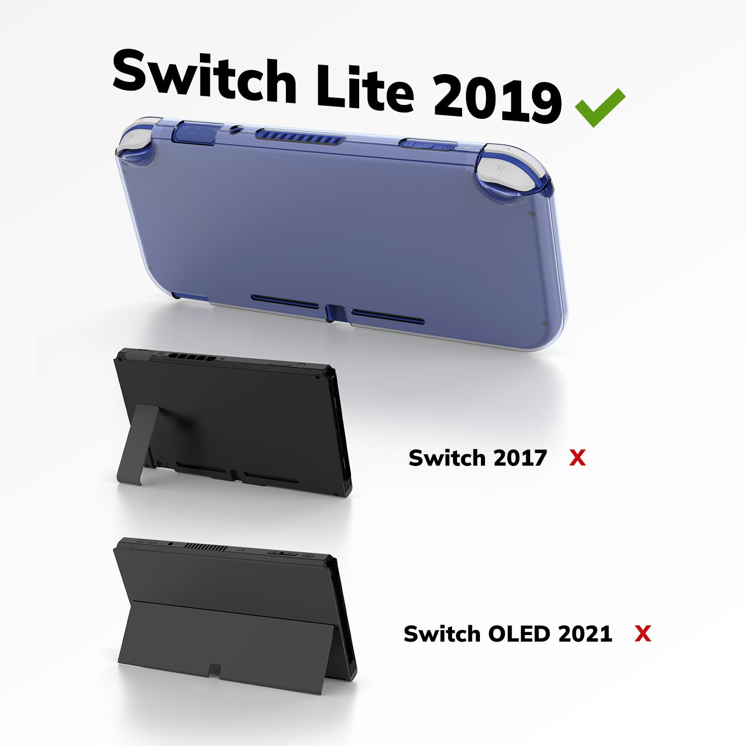Younik Switch Lite Case - 14-in-1 Accessories Kit with Protective Cover, Game Card Holder, Screen Protectors & Thumb Grips | Portable Carrying Case for Nintendo Switch Lite | Perfect for Travel, Gaming On-The-Go & Storage (Black)