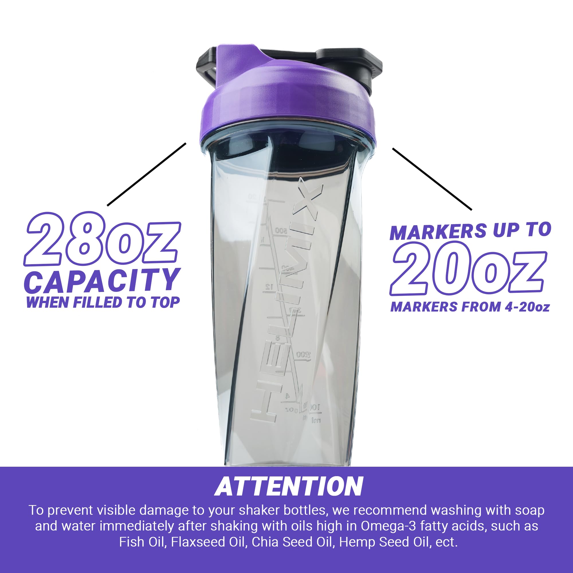 HELIMIX 2.0 Vortex Blender Shaker Bottle - 28oz Protein Shaker Cup for Gym & Travel | No Blending Ball Needed | USA Made | Mixes Protein Powder, Smoothies & Cocktails | Dishwasher Safe | Perfect for Workout Recovery & Healthy Drinks On-The-Go
