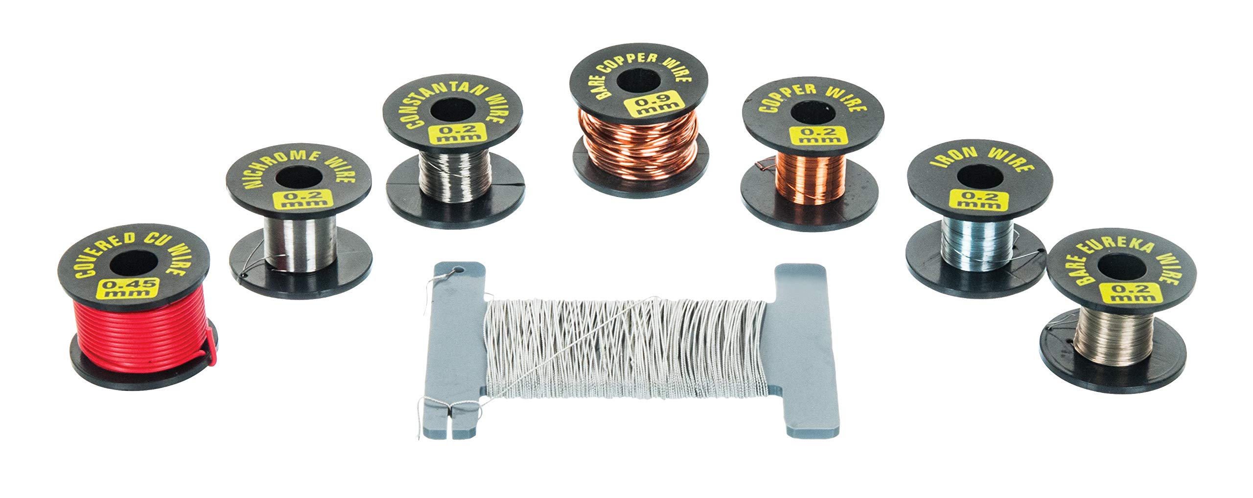 Eureka, Constantan, Copper, Iron & Nichrome Wire Kit - Hobbyist Electronics & Science Experiment Wires for DIY Projects, Circuit Building & STEM Education