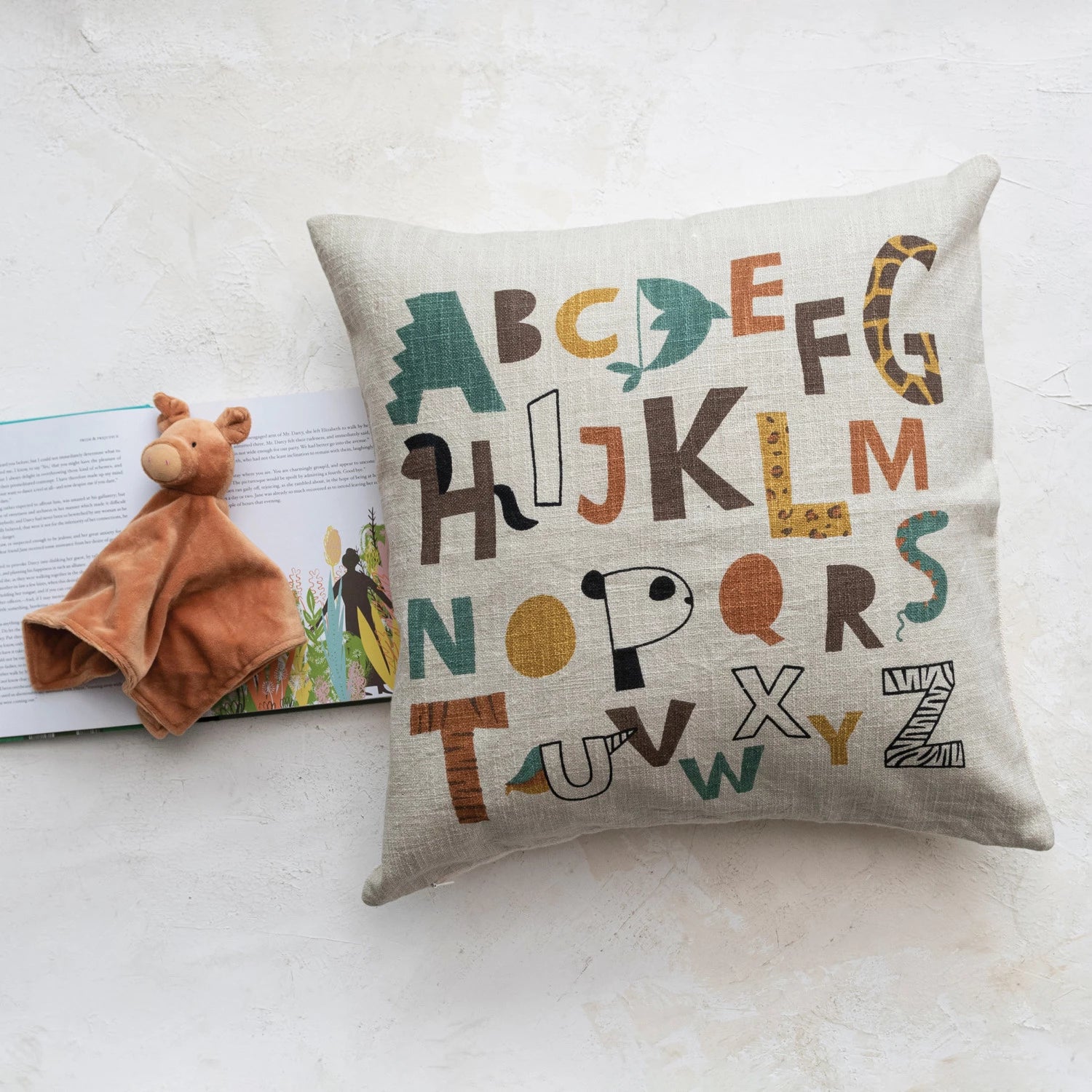 Soft Cotton Printed Pillow Case - 20x20 Inches Decorative Throw Pillow Cover for Couch, Bed, Sofa - Home Decor & Living Room Accent