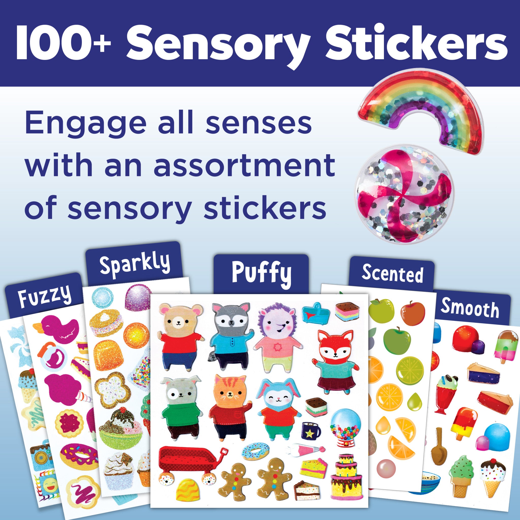 Sweet Sensory Stickers for Kids - Fun & Educational Sticker Pack #6361000 - Perfect for Sensory Play, Autism Therapy & Classroom Activities