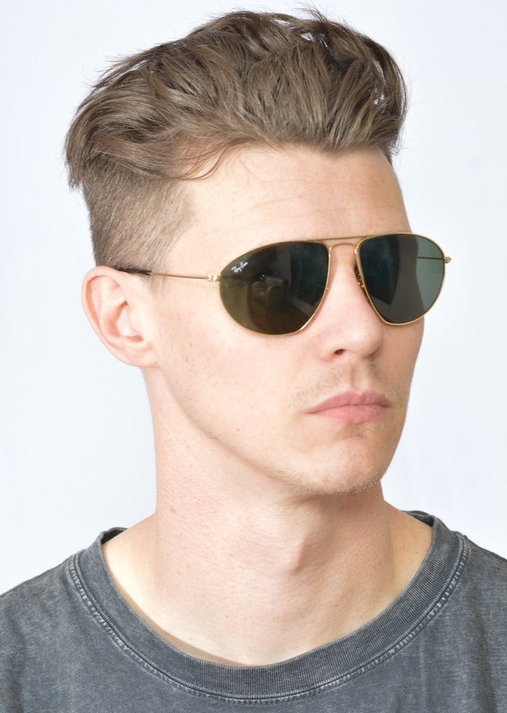 RayBan Fashion Metals II W1082 Sunglasses - Classic Aviator Style, UV Protection, Polarized Lenses for Men & Women - Perfect for Driving, Travel, and Outdoor Activities