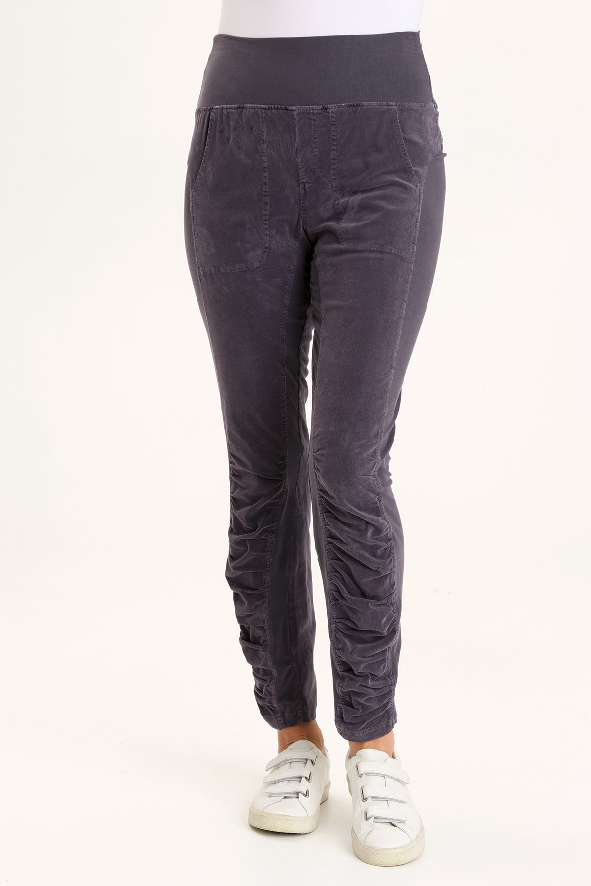 Stylish Cord Penny Leggings for Women - Comfortable & Trendy High Waist Stretch Pants for Yoga, Workout, and Everyday Wear