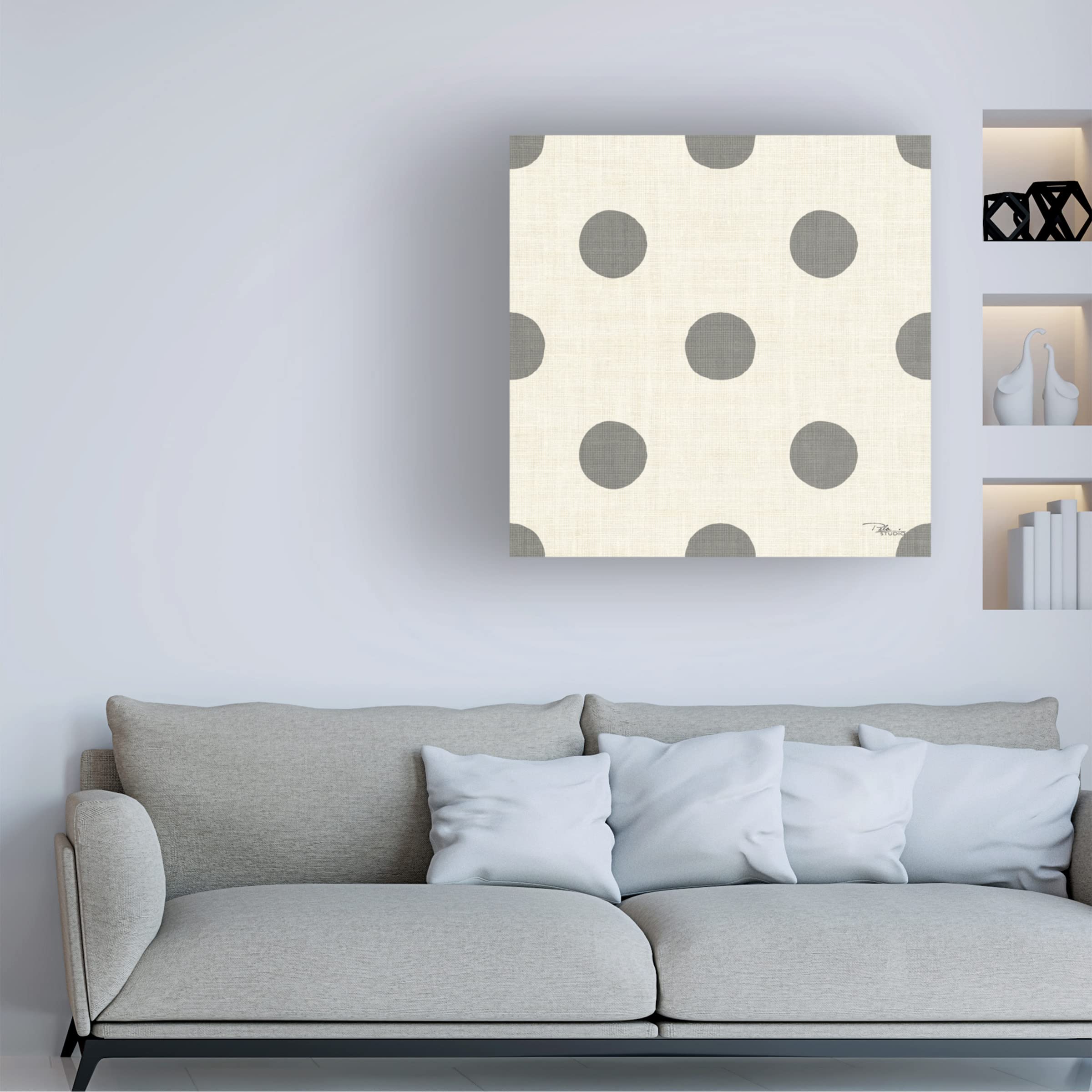 Anne Tavoletti 'Veggie Market Pattern IIIA' Canvas Wall Art Print - Modern Kitchen Decor, Dining Room Painting, Farmhouse Style Home Decor for Food Lovers & Culinary Enthusiasts