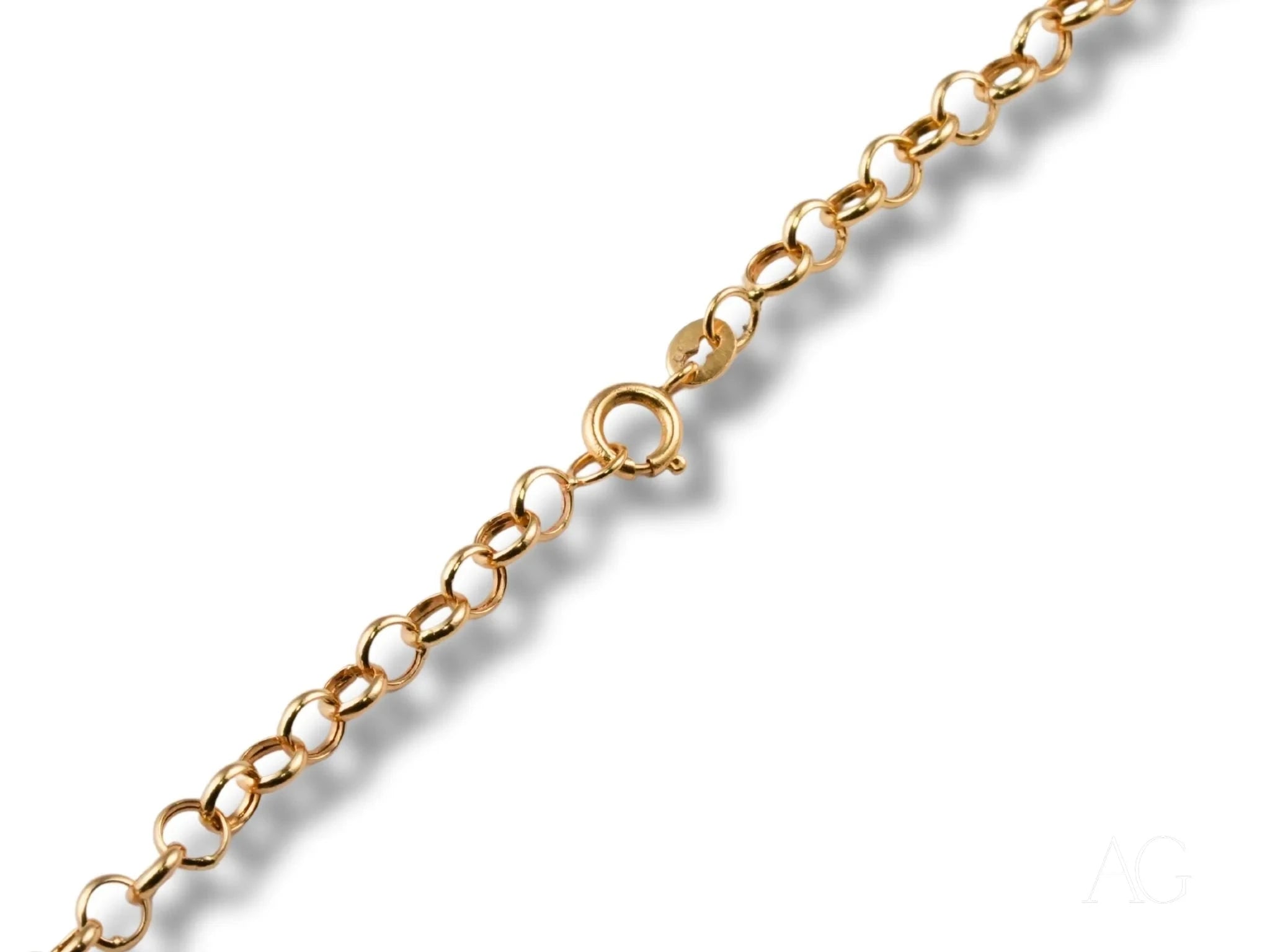 18K Gold Rolo Chain Necklace - 4mm Bold Round Link Jewelry for Women, Men | Perfect for Everyday Wear, Gifts & Special Occasions