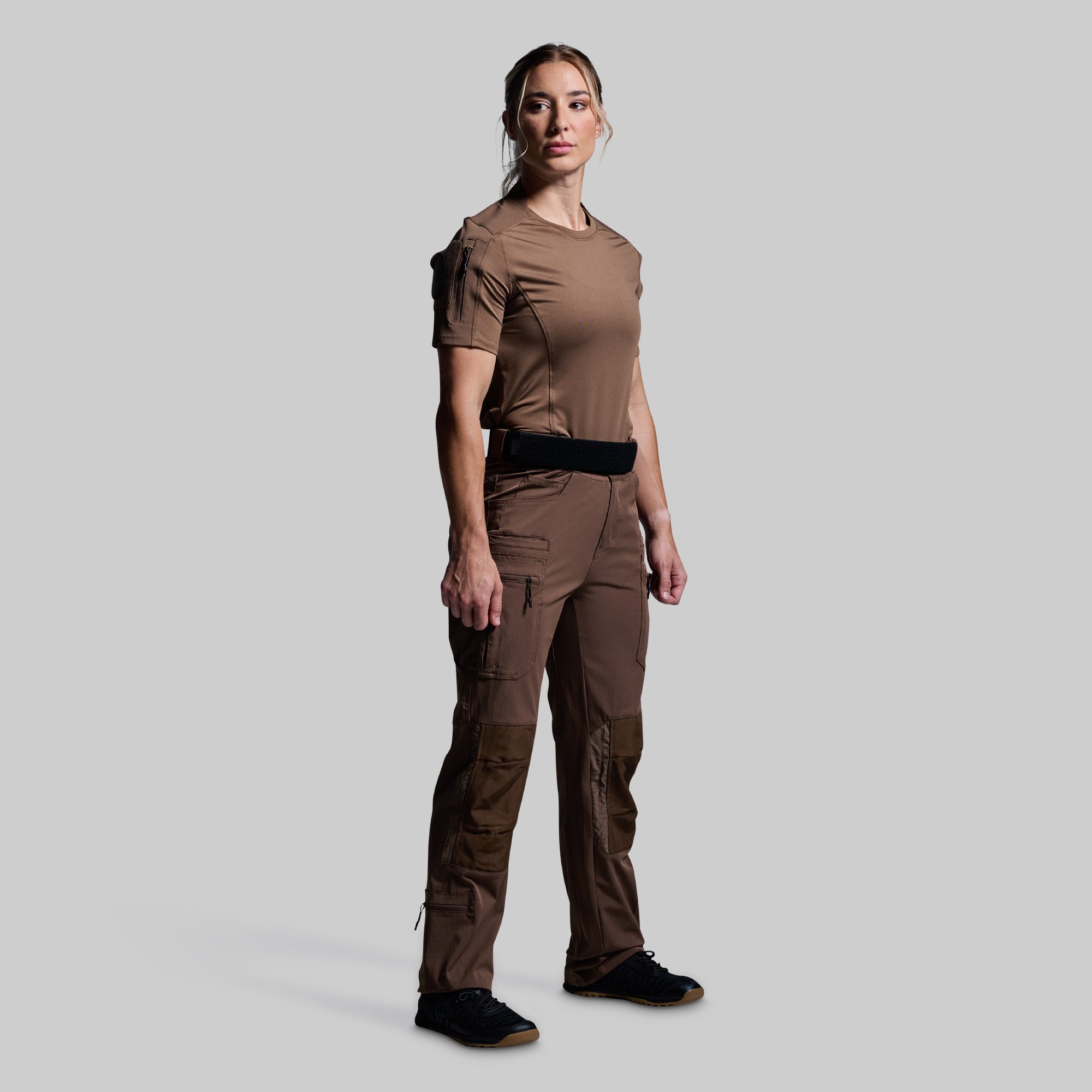 Women's Coyote Brown Op Top - Comfortable & Stylish Casual Shirt for Outdoor Adventures, Hiking & Everyday Wear