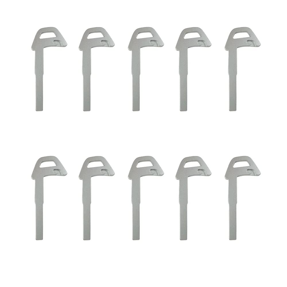 AKS Keys Smart Emergency Key Blade Insert Fob - 10 Pack - Compatible with Jaguar & Volvo | Car Key Replacement for Lost or Broken Keys | Perfect for Roadside Emergencies & Lockout Situations