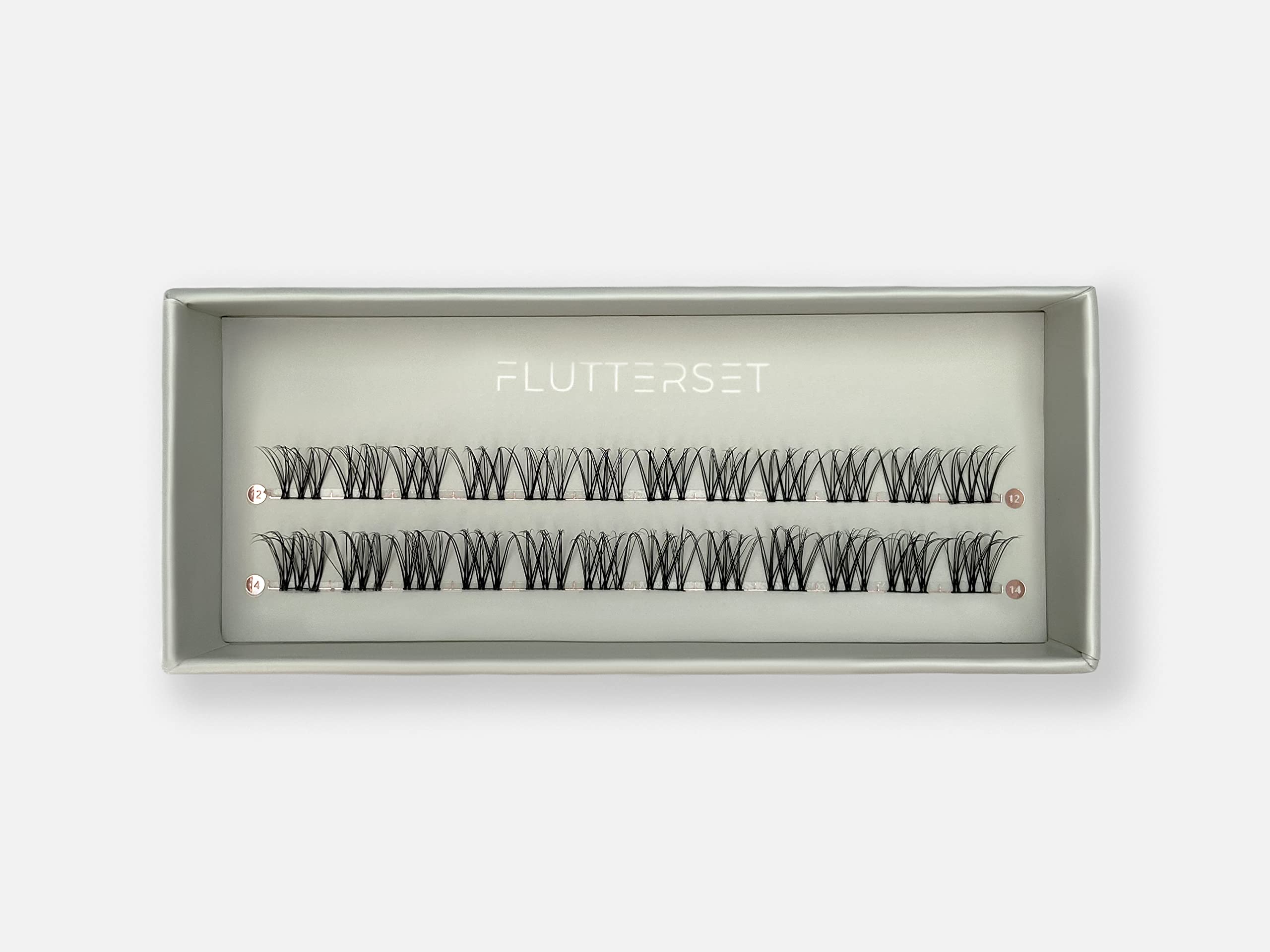 DIY Eyelash Extension Kit - 24 Cluster Lashes for At-Home Lash Application (10mm & 12mm Mixed Lengths) | Natural Sunrise Style for Daytime Glam & Special Occasions