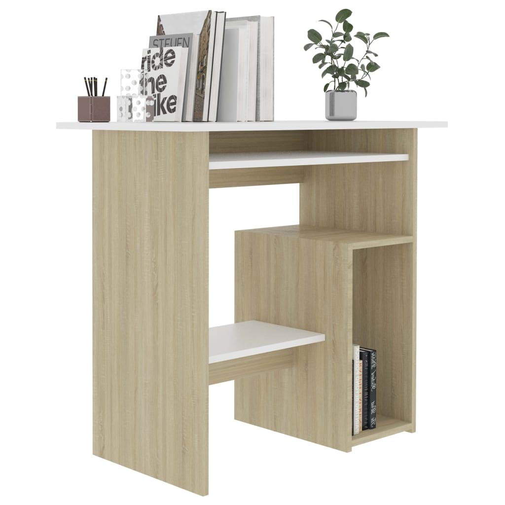 Modern Computer Desk with Storage - 31.5