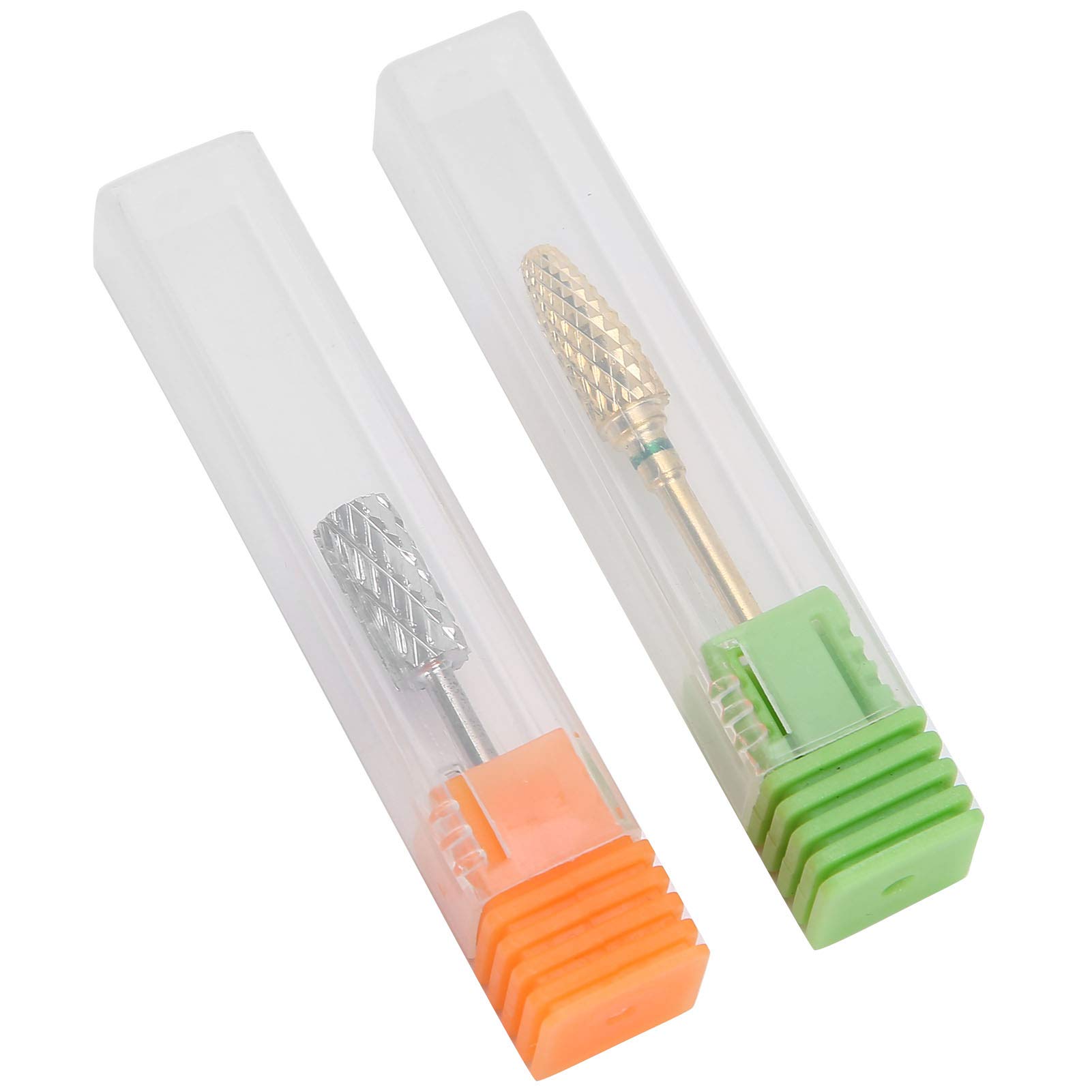2-Piece Nail Drill Bit Set - Durable Replacement Manicure Grinding Heads for Professional & Home Nail Care - Perfect for Acrylics, Gel Polish & Natural Nails
