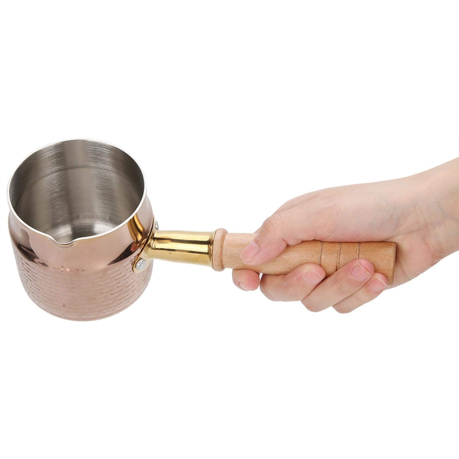 Stainless Steel Butter Warmer Pot - 330ML/11 Oz Small Saucepan for Melting Butter, Milk, Coffee & Tea | Stovetop & Dishwasher Safe | Perfect for Kitchen, Baking & Hot Beverage Preparation