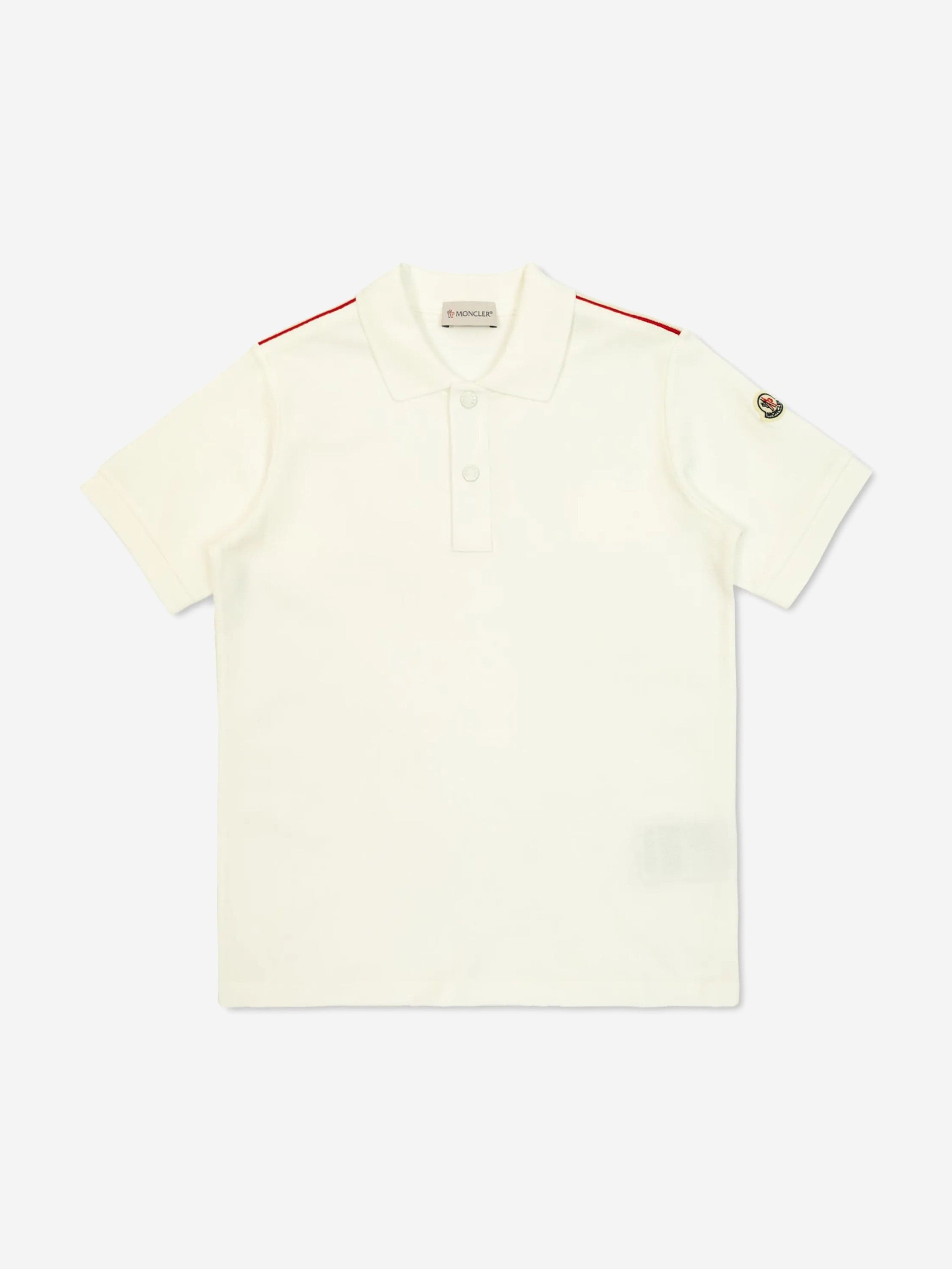 Boys Cotton Polo Shirt in Ivory - Comfortable & Breathable Kids Casual Wear for School, Playdates & Outdoor Activities