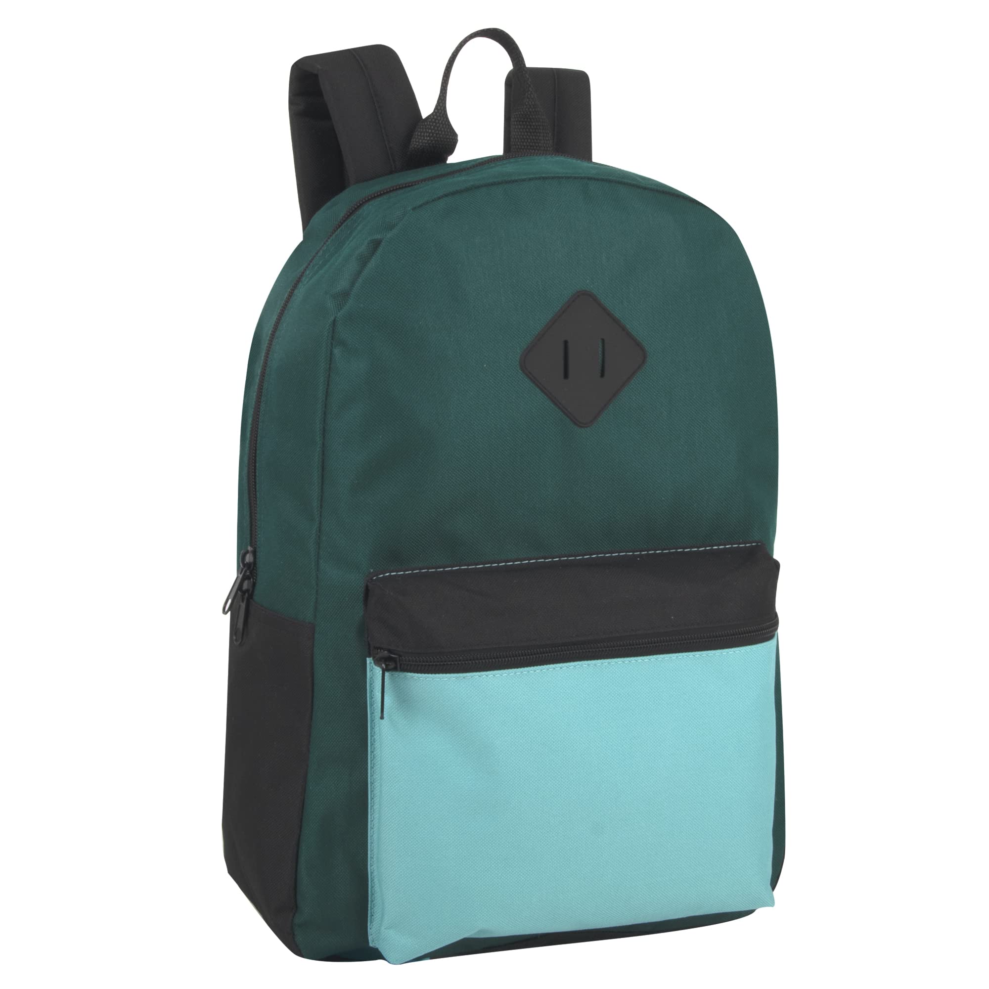 Wholesale Two-Tone Backpacks 24-Pack - Adjustable Padded Straps for College Students & Homeless Adults - Durable School & Travel Backpacks for Nonprofits & Bulk Purchases