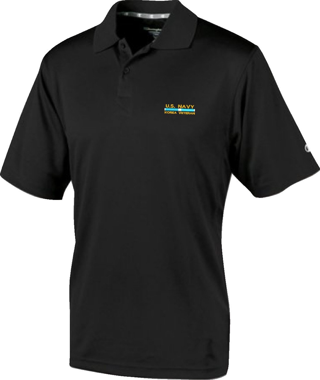 MilitaryBest U.S. Navy Korea Veteran Moisture Wicking Polo Shirt - Quick-Dry Performance Tee for Active Duty, Outdoor Sports & Casual Wear