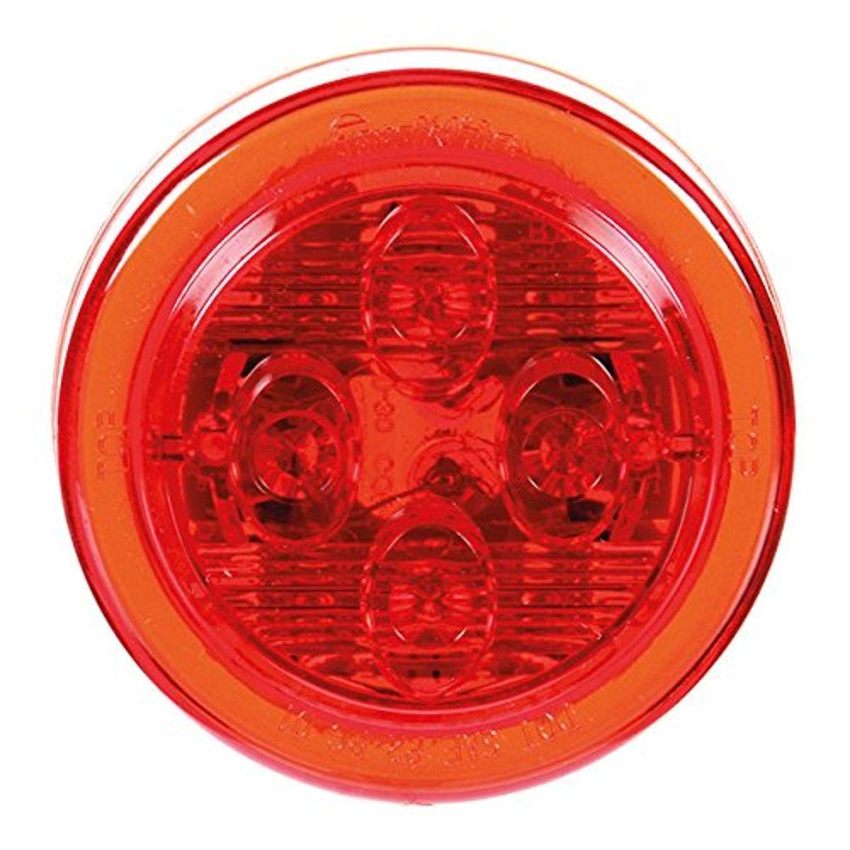 Truck-Lite 10286R 10 Series Red LED Marker/Clearance Lamp - SAE PC Rated LED for Heavy Duty Trucks & Trailers - Perfect for Night Visibility & Road Safety