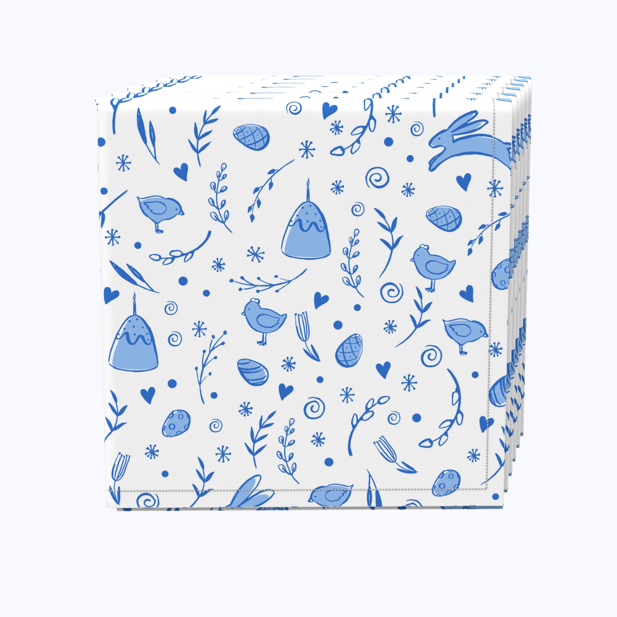 Premium Blue Bunny Printed Paper Napkins - Soft, Absorbent & Eco-Friendly for Parties, Baby Showers & Easter Celebrations