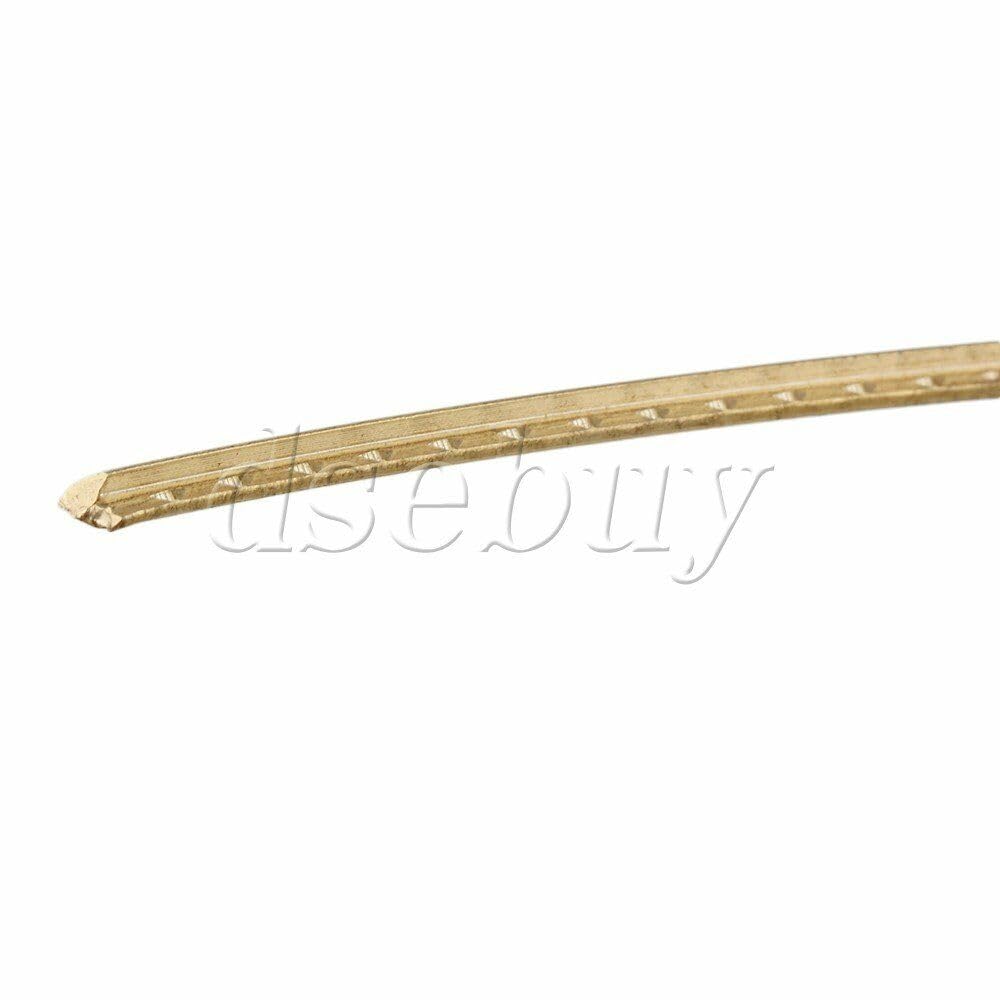Premium 8FT Gold Guitar Fret Wire - 2.3MM Brass Fretwire for Electric Guitar Replacement & Repair - Perfect for DIY Guitar Maintenance, Professional Setup, and Instrument Upgrades