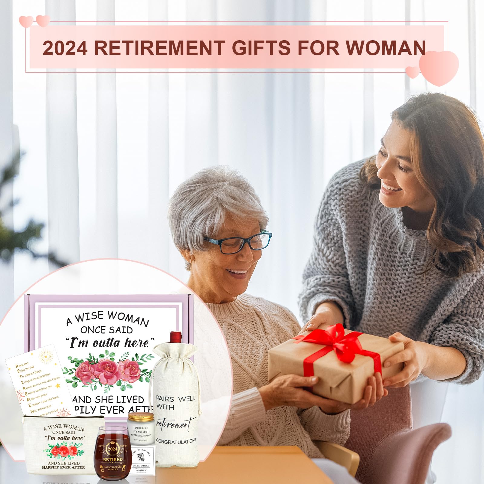 Best Retirement Gifts for Women 2024 - Funny Wine Glass for Teachers, Nurses & Coworkers - Perfect Retirement Party Favors