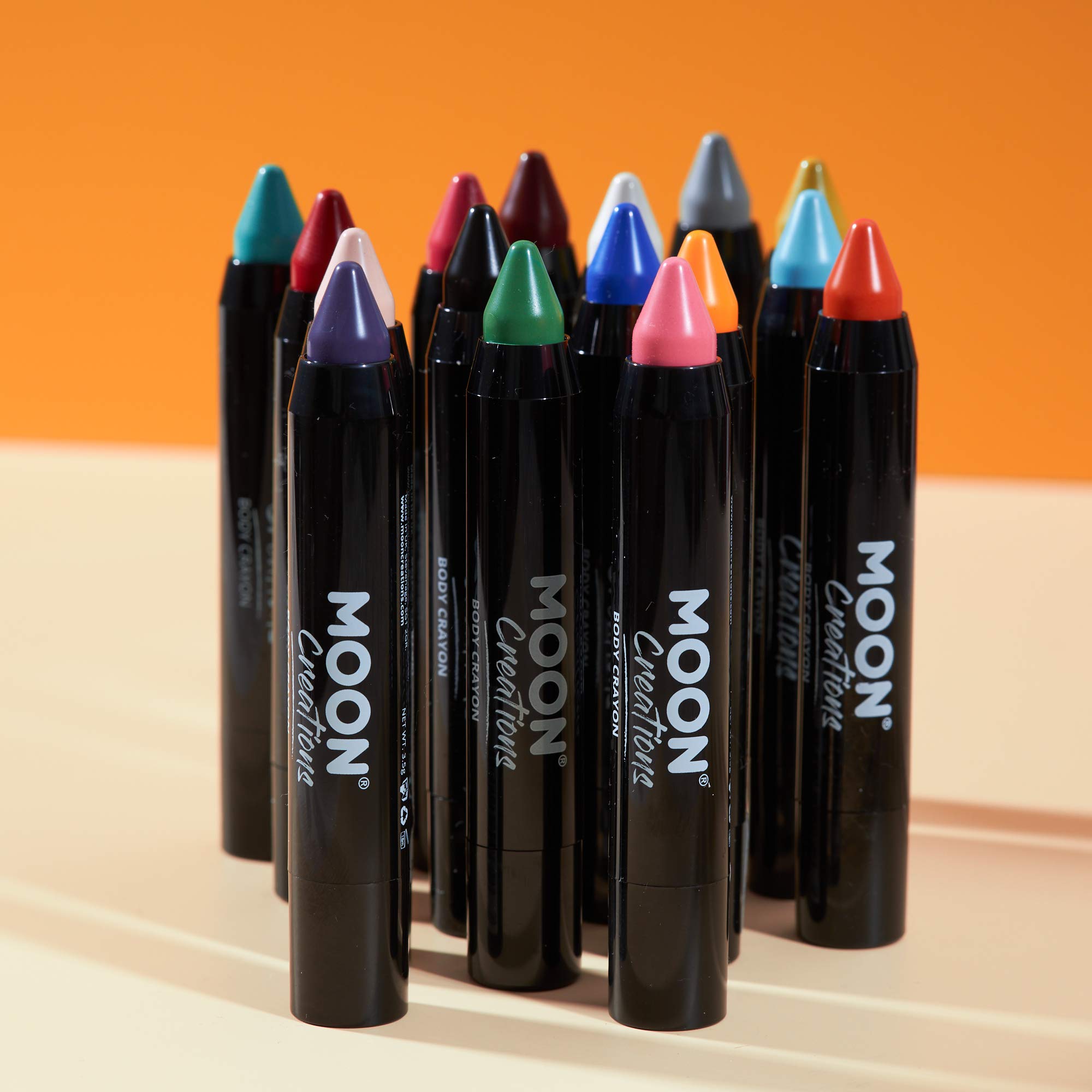Moon Creations Face Paint Stick & Body Crayon - Non-Toxic Washable Makeup for Kids & Adults - 0.12oz Lime Green - Perfect for Halloween, Cosplay, Parties & Face Painting Events