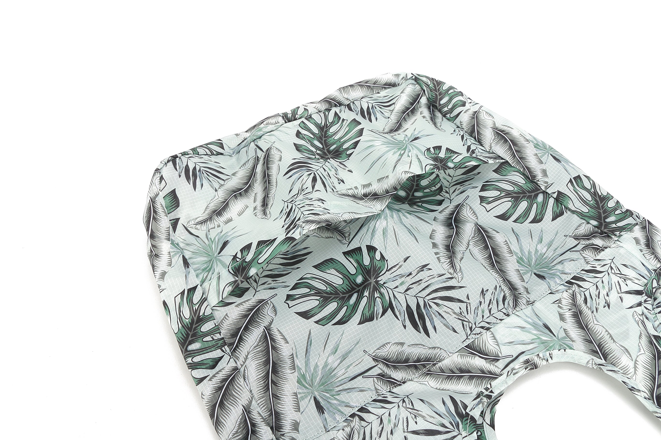 Foldable Tote Bag with Jacqueline Monstera Print in Teal - Perfect for Grocery Shopping, Beach Trips & Travel Accessories