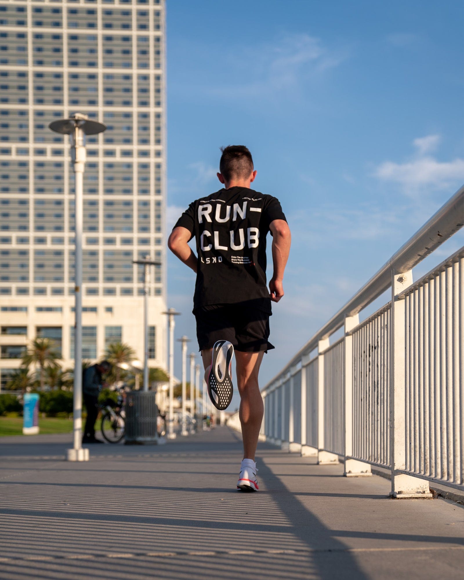 Unisex Oversized Love The Run FLXCotton T-Shirt - Black & White | Soft & Comfortable Casual Wear for Running, Gym & Everyday Outfits