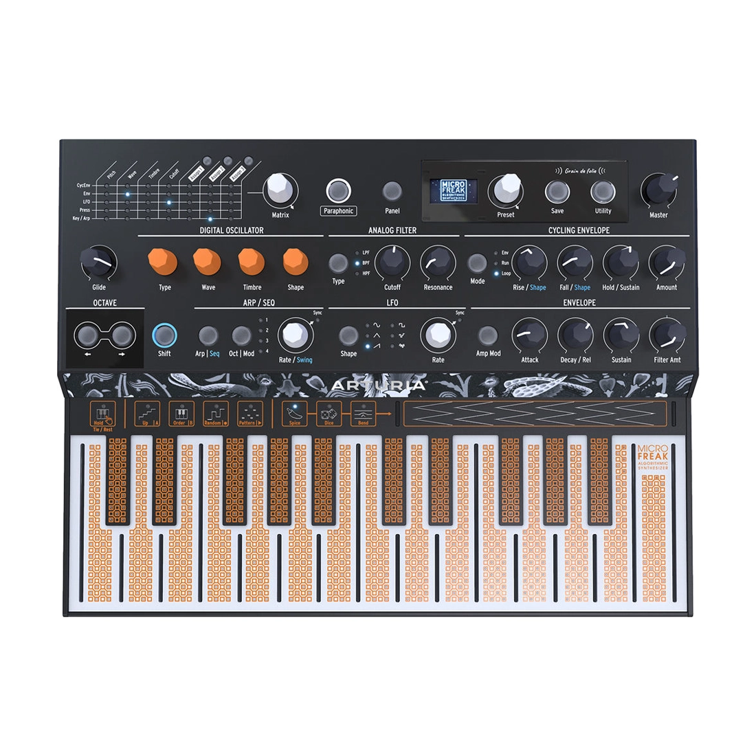 Arturia MicroFreak Hybrid Synthesizer - Digital & Analog Keyboard for Music Production, Live Performance & Studio Recording | Perfect for Electronic Music Producers & Sound Designers