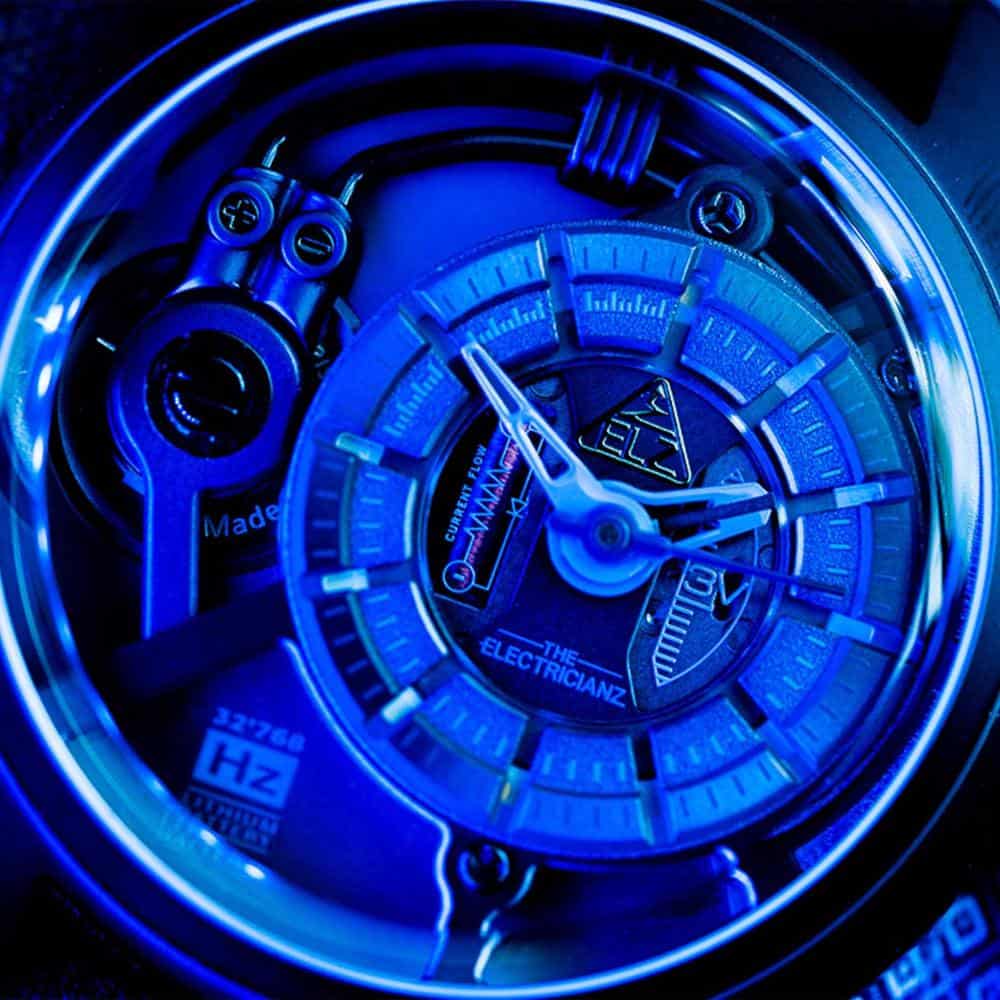The Electricianz Watch (45mm) - The Blue Z - Stylish LED Digital Watch for Men & Women - Perfect for Nightlife, Parties, and Outdoor Adventures