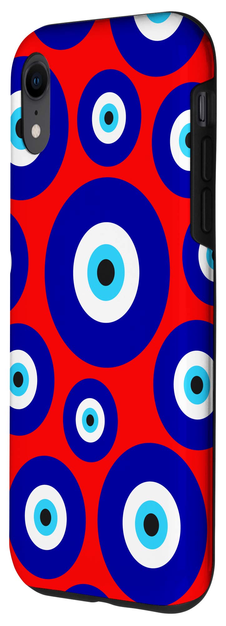 iPhone XR Protective Case - Evil Eye Design in Blue & Red for Women | Stylish & Durable Cover for Everyday Use & Travel