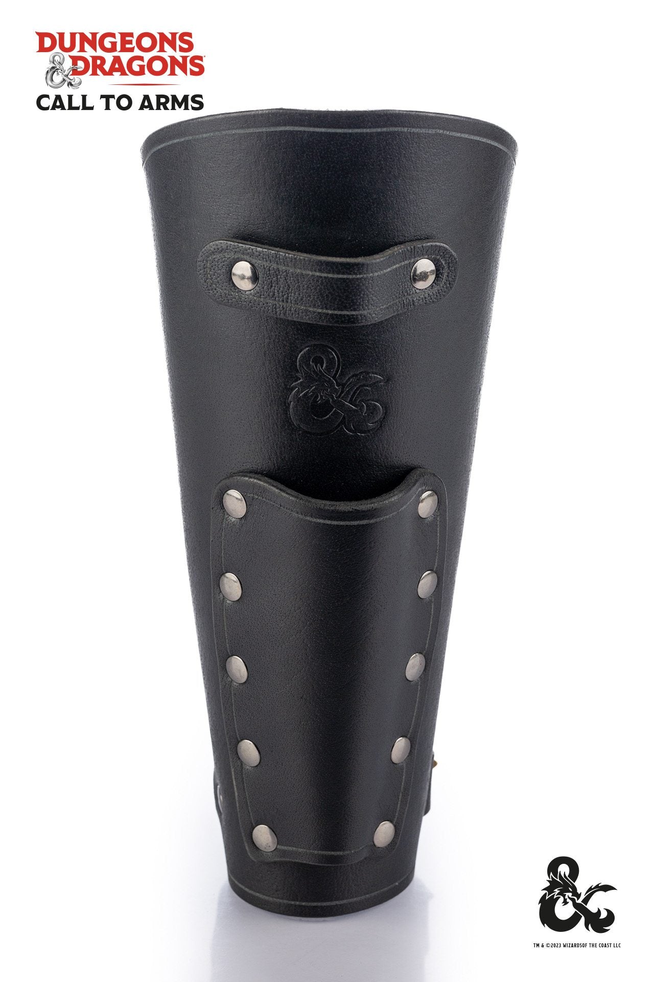 Dungeons & Dragons Rogue Leather Bracers Black - Fantasy RPG Armor for Cosplay & LARPing