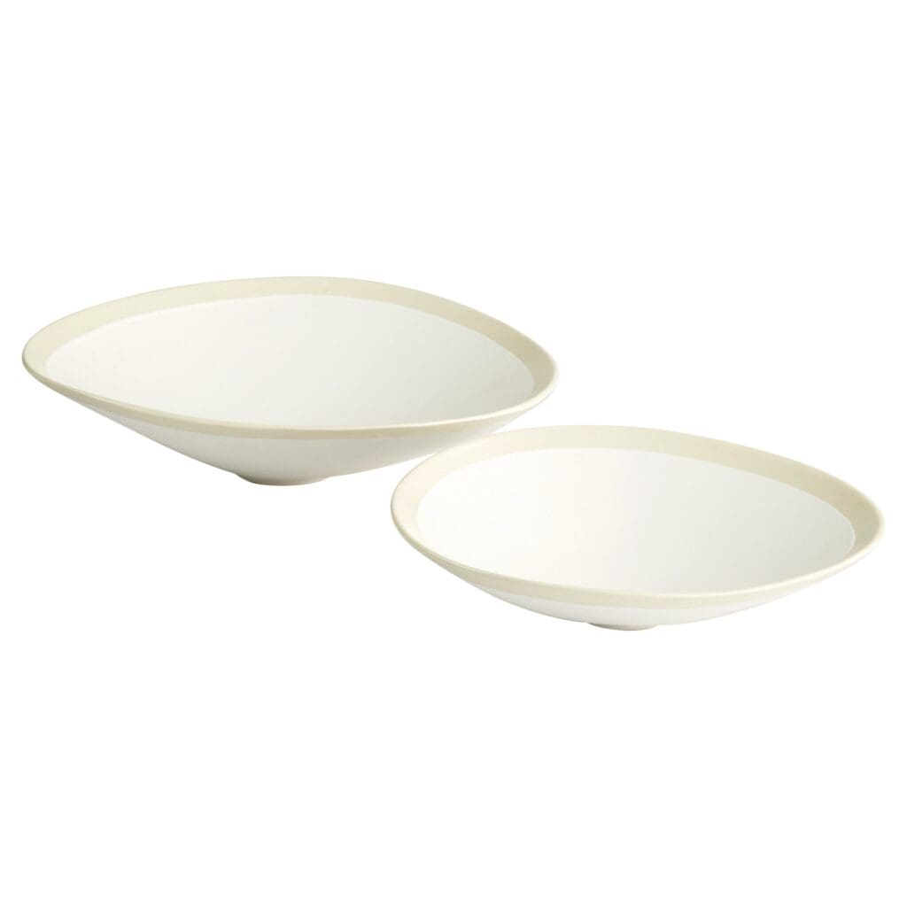 Cyan Design 11212 Laura Bowl - Elegant White Ceramic Small Decorative Bowl for Home Decor, Centerpiece, or Gift