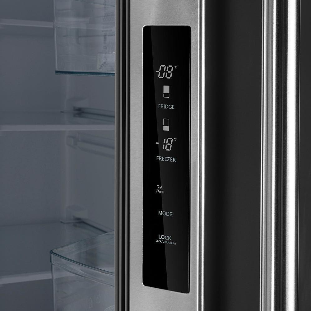 Forno Gallipoli 31 Inch 17.5 Cubic Feet French Door Refrigerator with Built-In Ice Maker - Stainless Steel (FFFFD1974 31SB) - Perfect for Modern Kitchens, Restaurants & Open-Concept Living Spaces