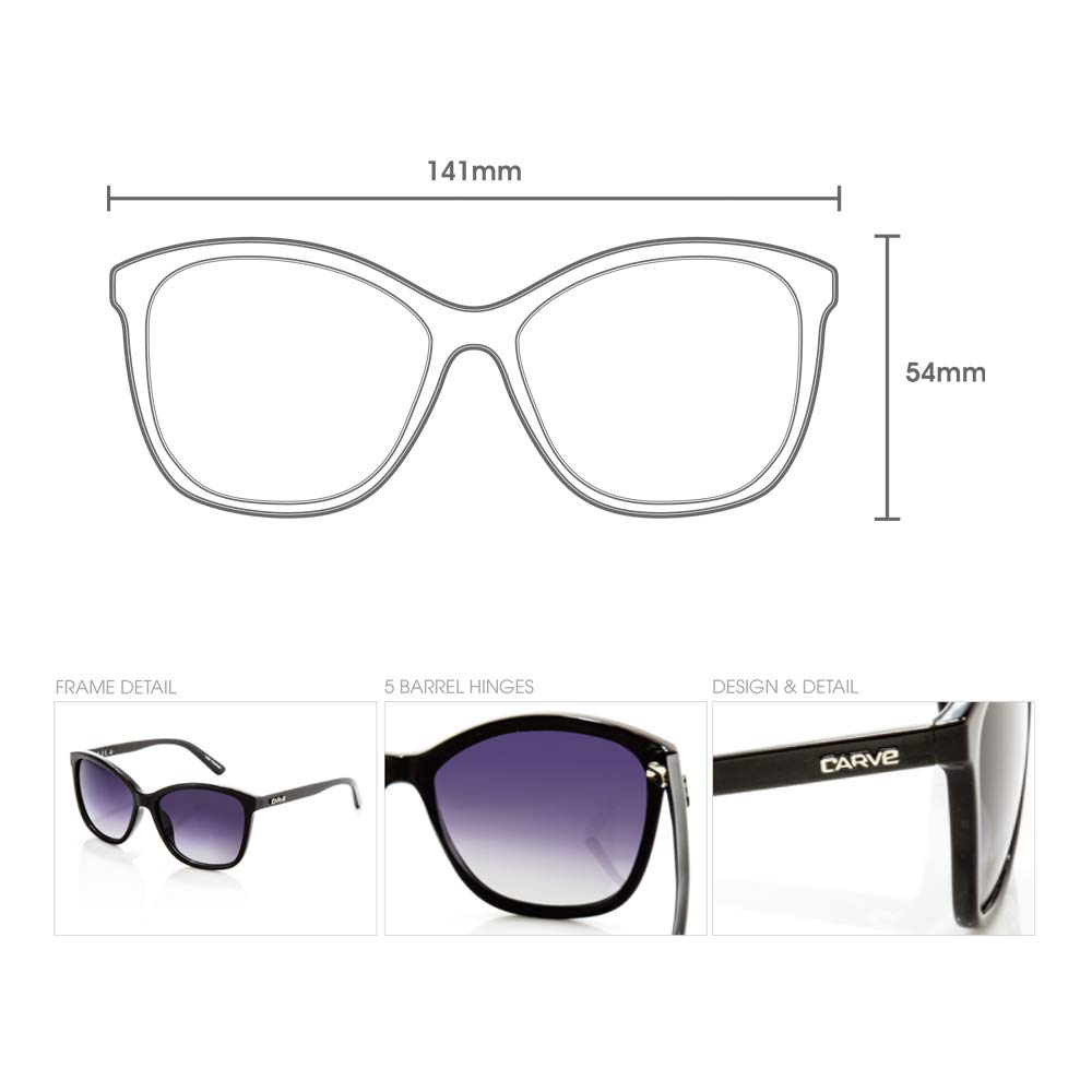 Carve Lila Sunglasses for Women - UV Protection Polarized Fashion Sunglasses - Trendy Outdoor Sports & Beach Accessories