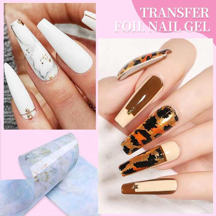 Born Pretty Foil Transfer Gel for Nail Art - Easy Metallic Foil Application for DIY Manicures & Professional Salon Use