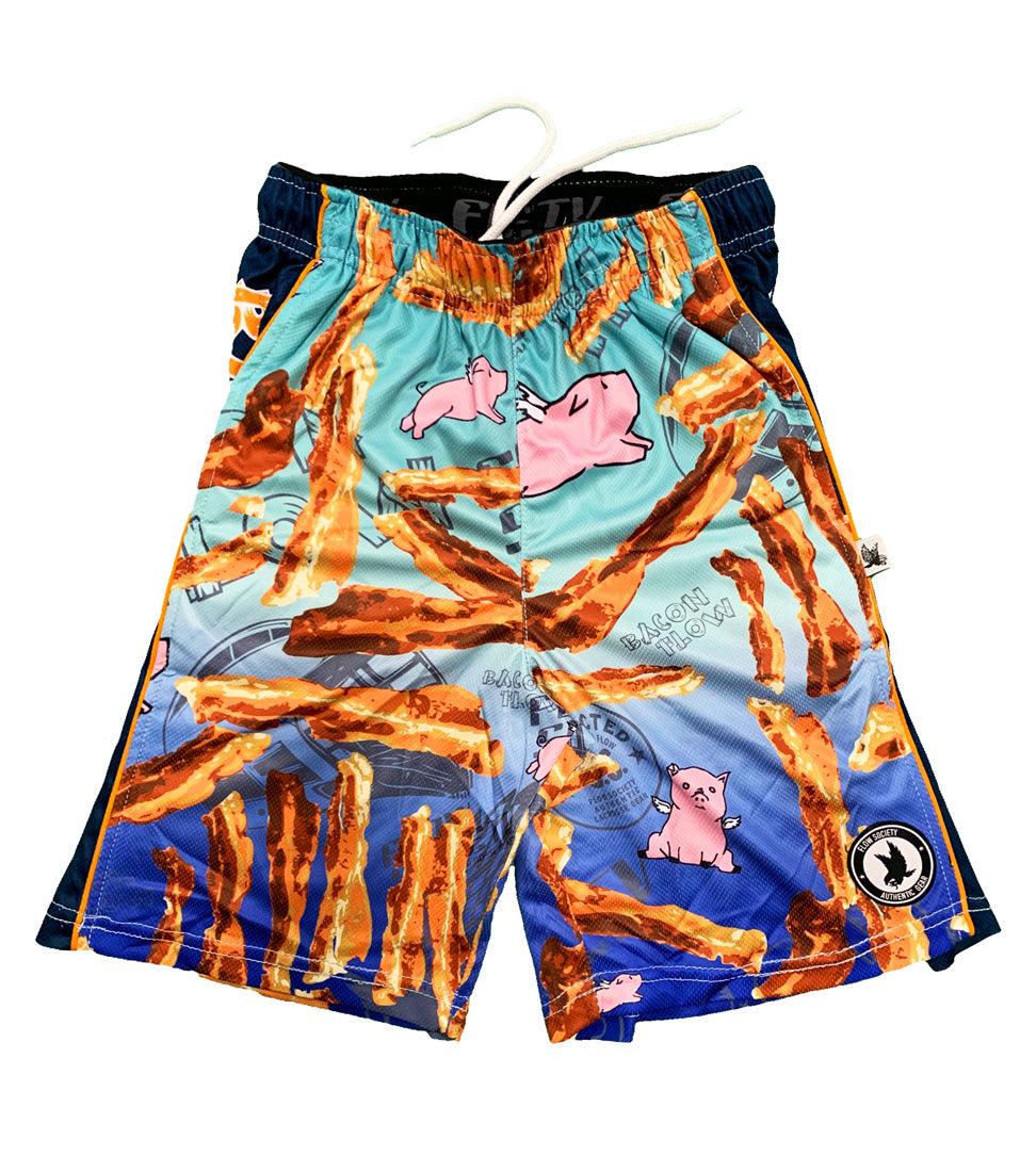 Men's Bacon Attack Shorts - Comfortable & Stylish Casual Wear for Outdoor Activities, Gym, and Lounge