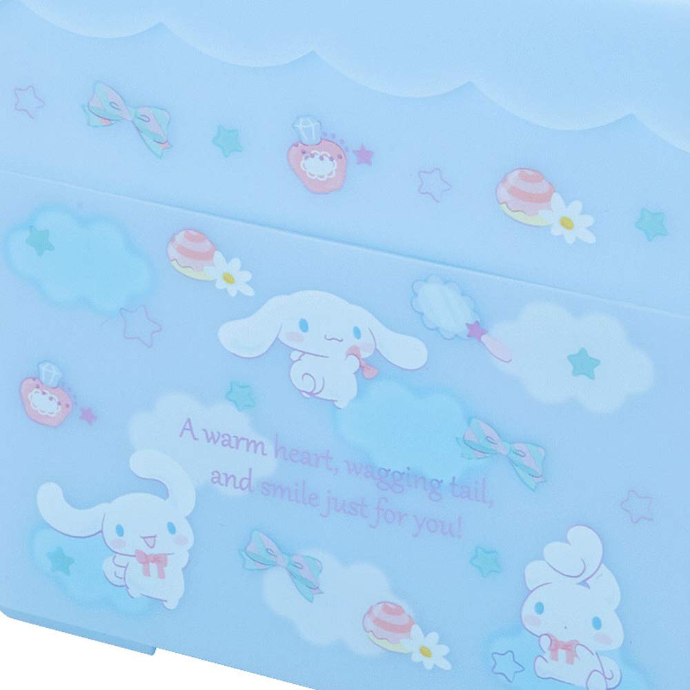 Sanrio Cinnamoroll Storage Box with Removable Tray - Cute Pastel Organizer for Makeup, Jewelry & Office Supplies | Kawaii Home Decor & Gift Idea for Anime Fans