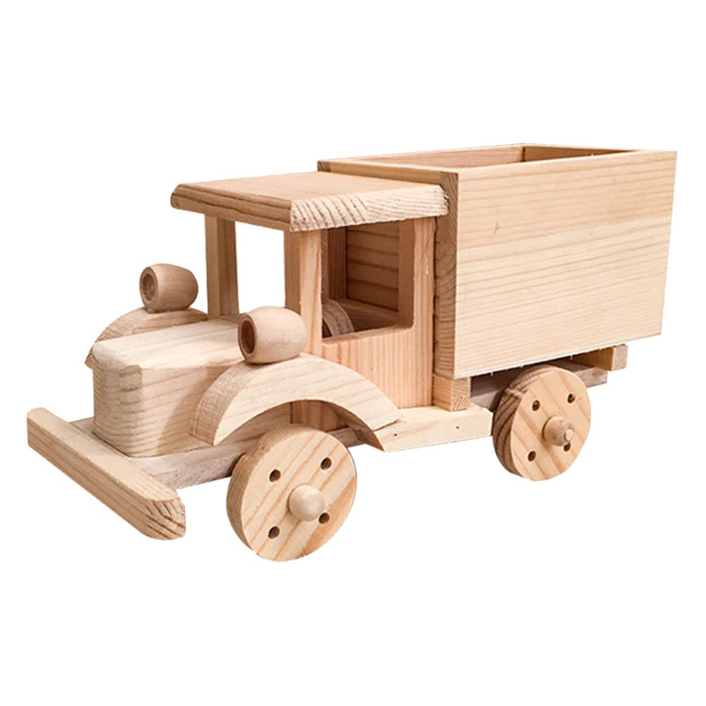 LUOZZY DIY Wooden Car Assembly Toy Kit - Creative Simulation Model Building Set for Kids & Adults | Perfect for STEM Learning, Home Decor & Gift Giving